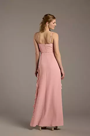 Chiffon Ruffle Sheath Dresses - XNAUWBI