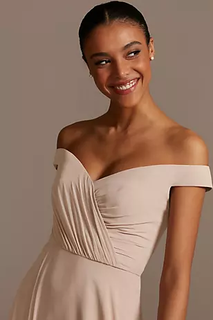 Off the Shoulder Full Skirt Dresses - XNAUWBI