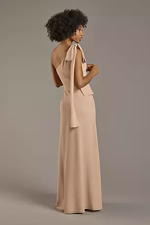 Convertible One-Shoulder Chiffon Dresses - XNAUWBI