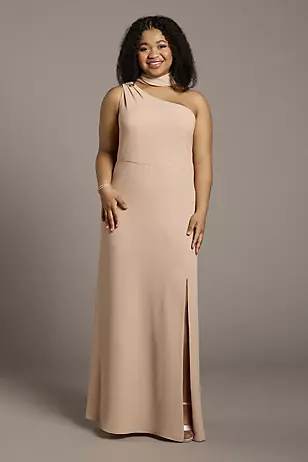 Convertible One-Shoulder Chiffon Dresses - XNAUWBI