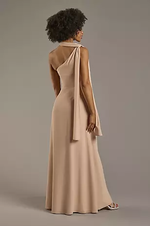 Convertible One-Shoulder Chiffon Dresses - XNAUWBI