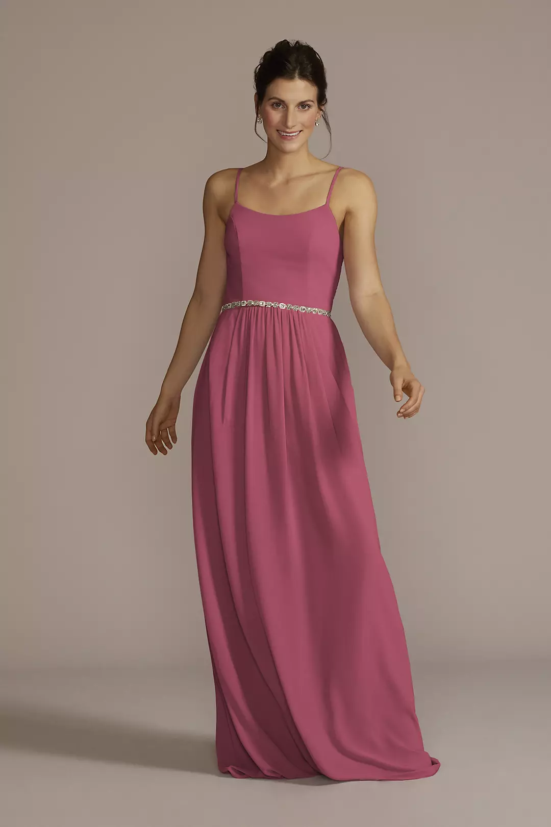 Chiffon Spaghetti Strap A-Line Dresses - XNAUWBI