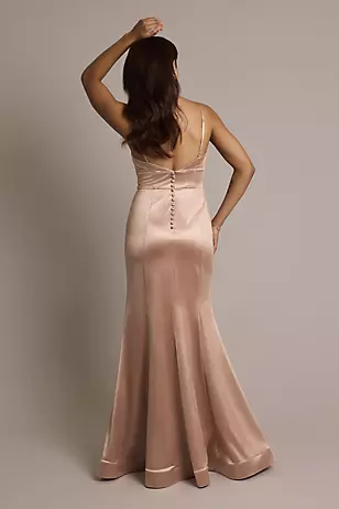 Sculpting Matte Satin Low-Back Mermaid Dresses - XNAUWBI