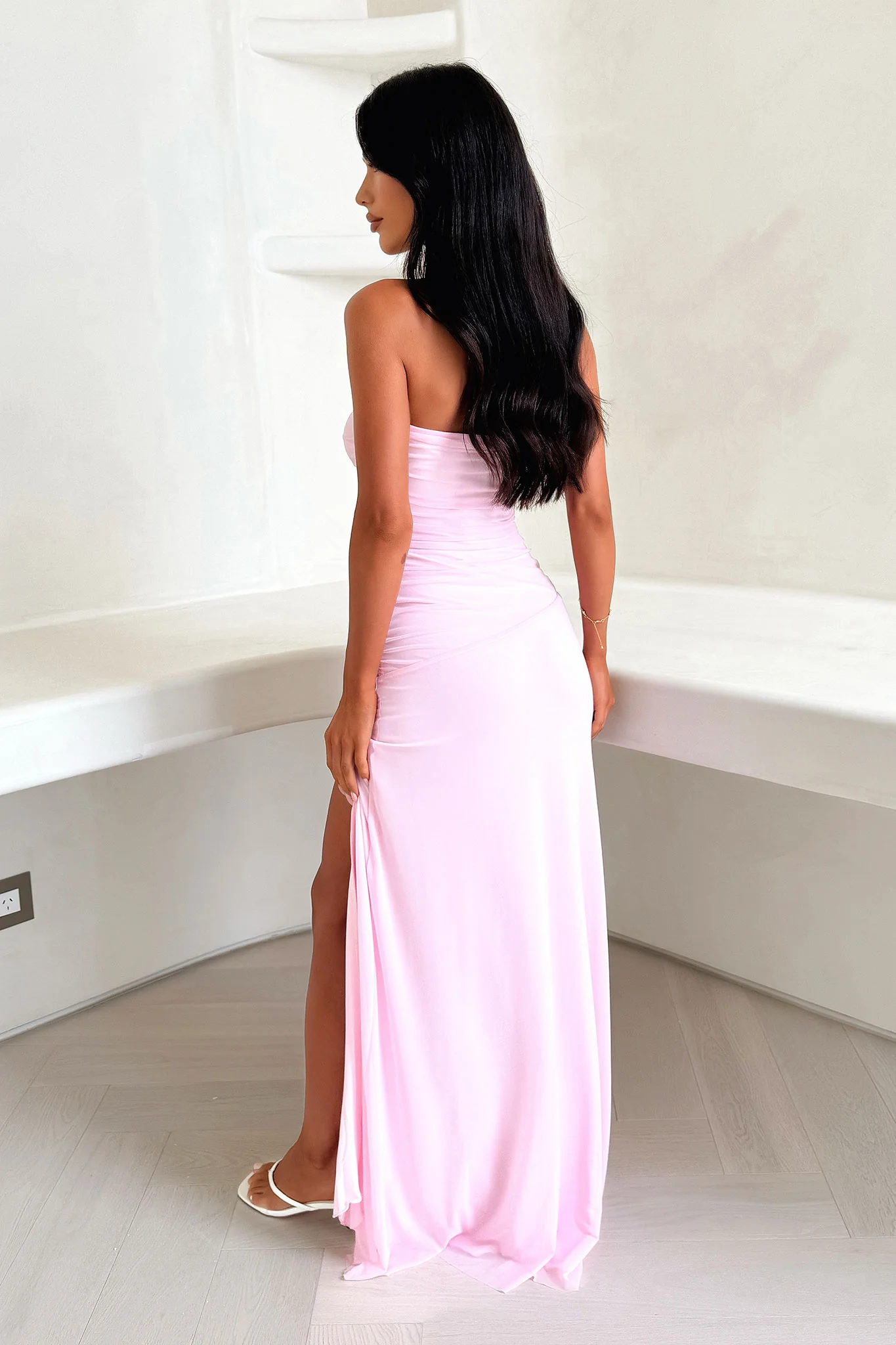 Renesmee Strapless Maxi Dress - Pink - XNAUWBI