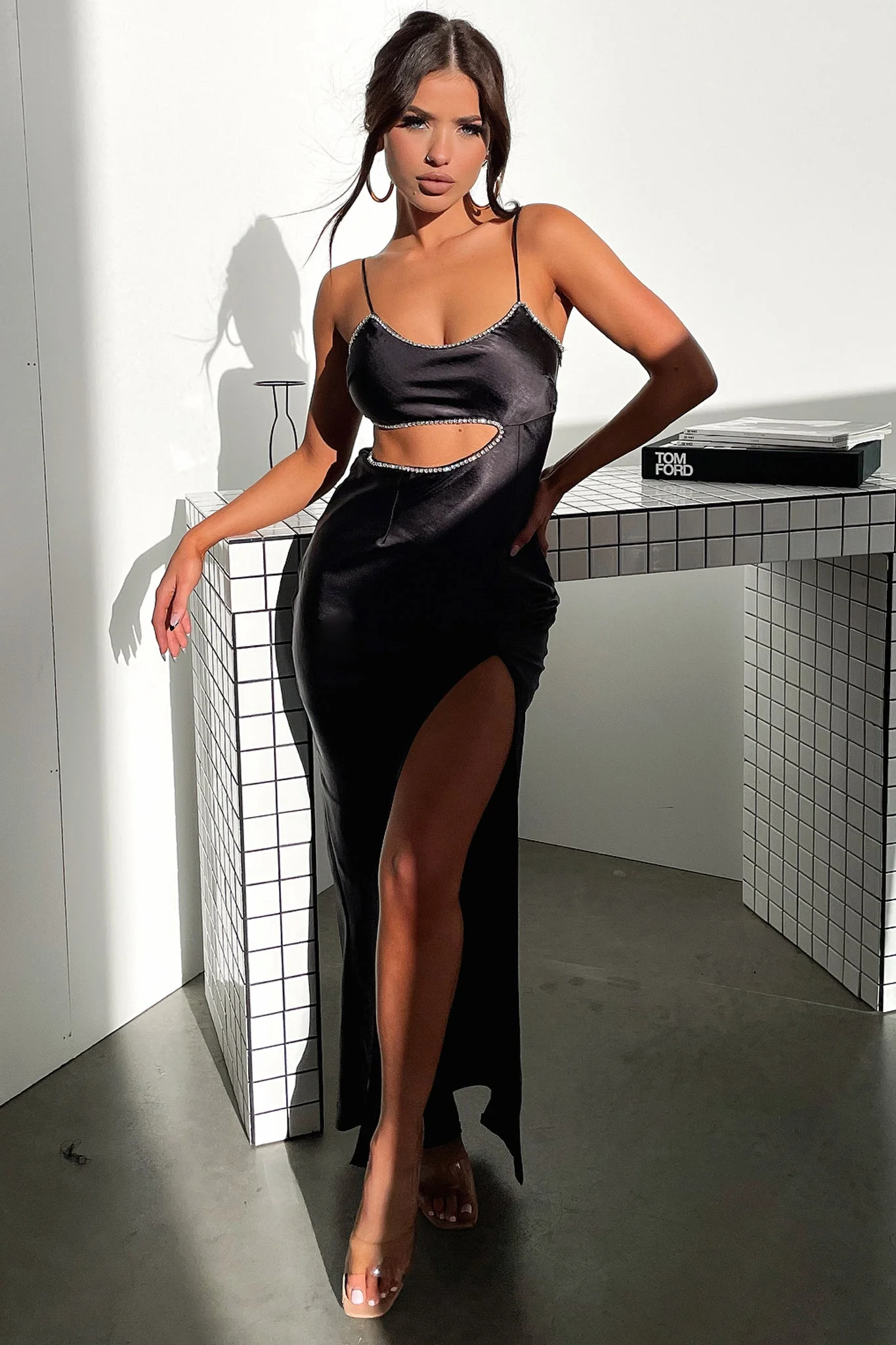 Kiara Maxi Dress - Black - XNAUWBI