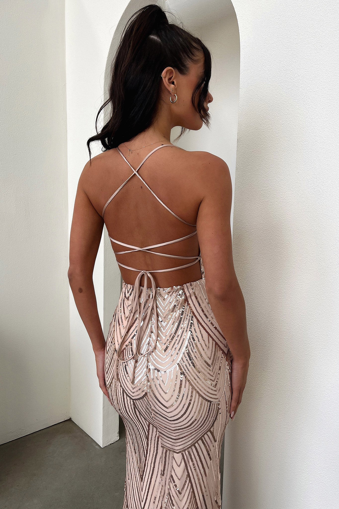 Nolan Maxi Dress - Gold - XNAUWBI