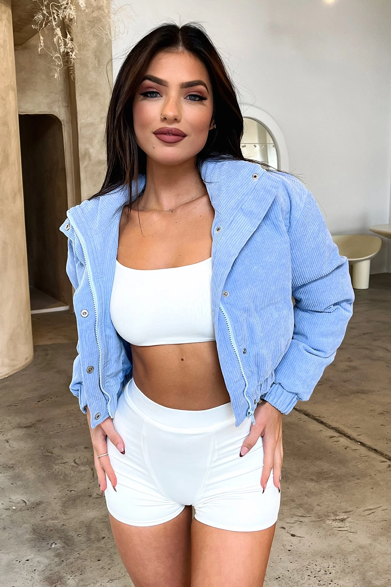 Bourke Puffer Jacket - Blue - XNAUWBI