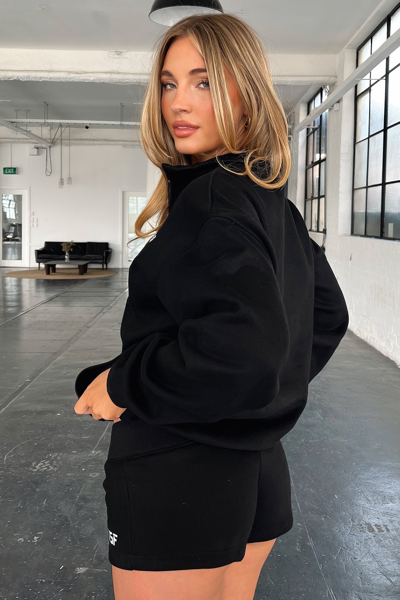 Kaztek Half Zip Sweater - Black - XNAUWBI