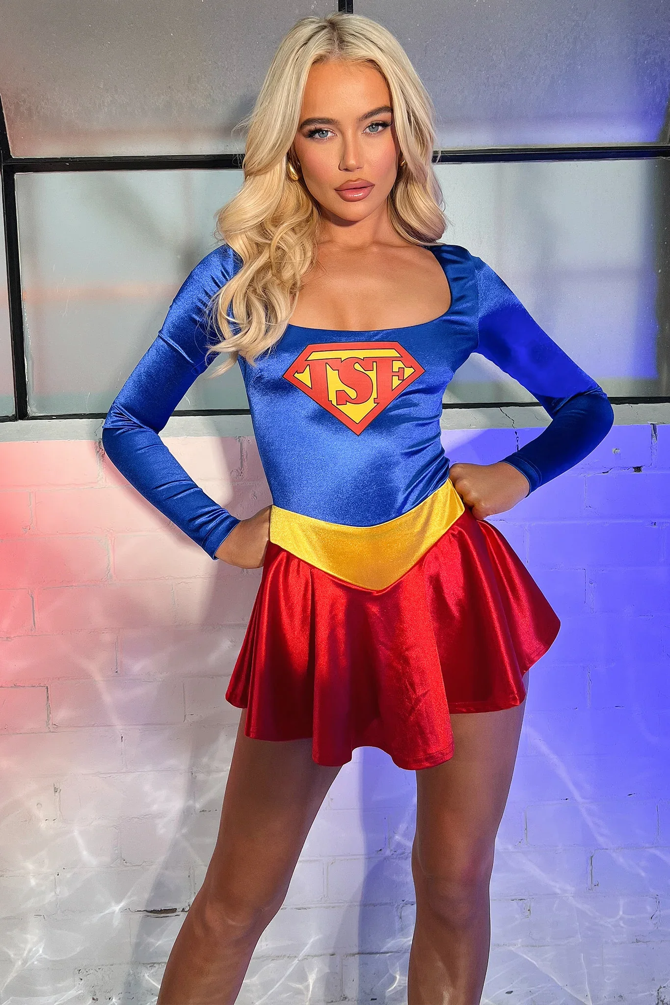 Unstoppable Dress - Blue/Red - XNAUWBI