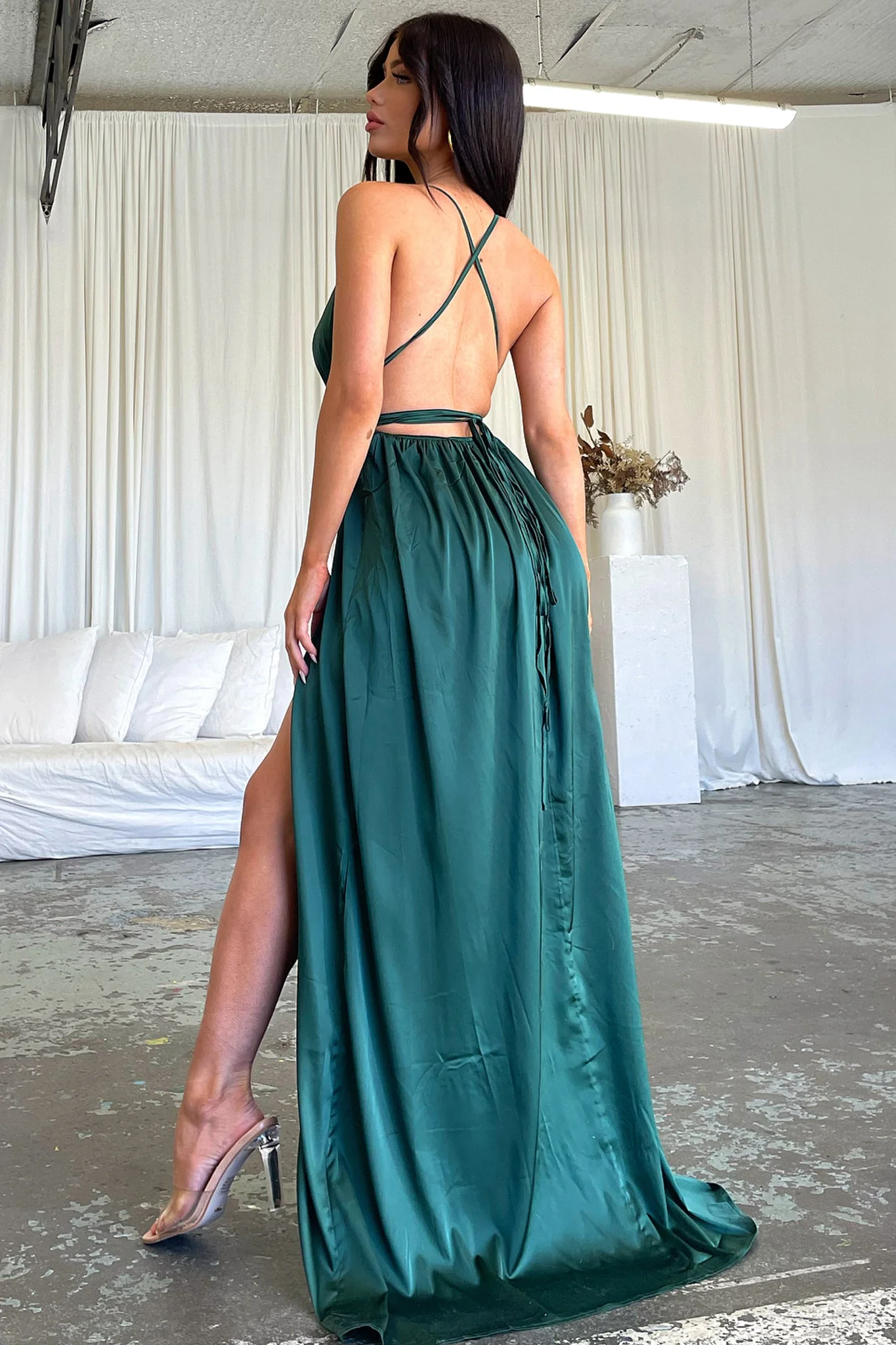 Scarlett Dress - Emerald Green - XNAUWBI