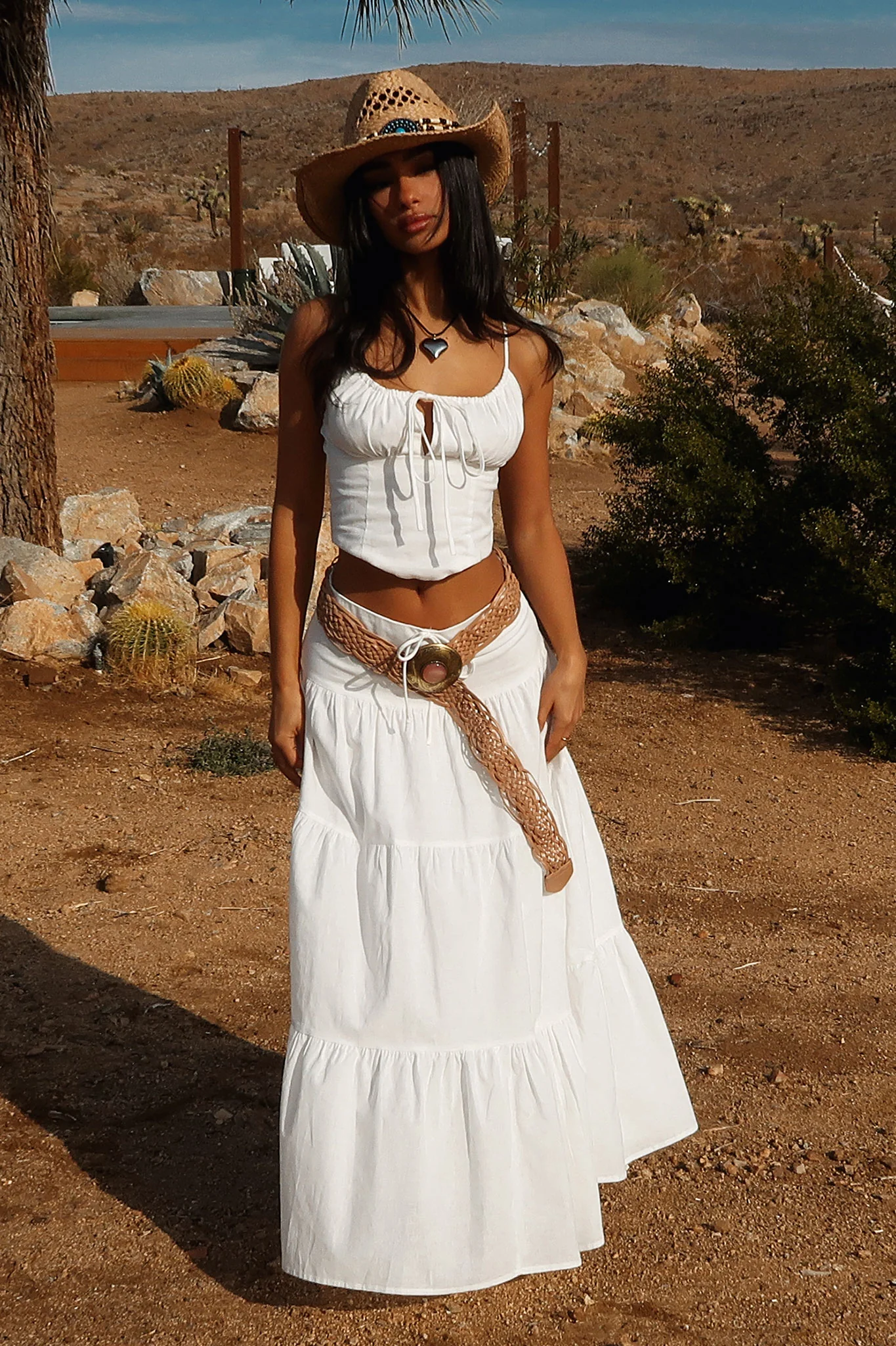 Barbados Linen Top - White - XNAUWBI