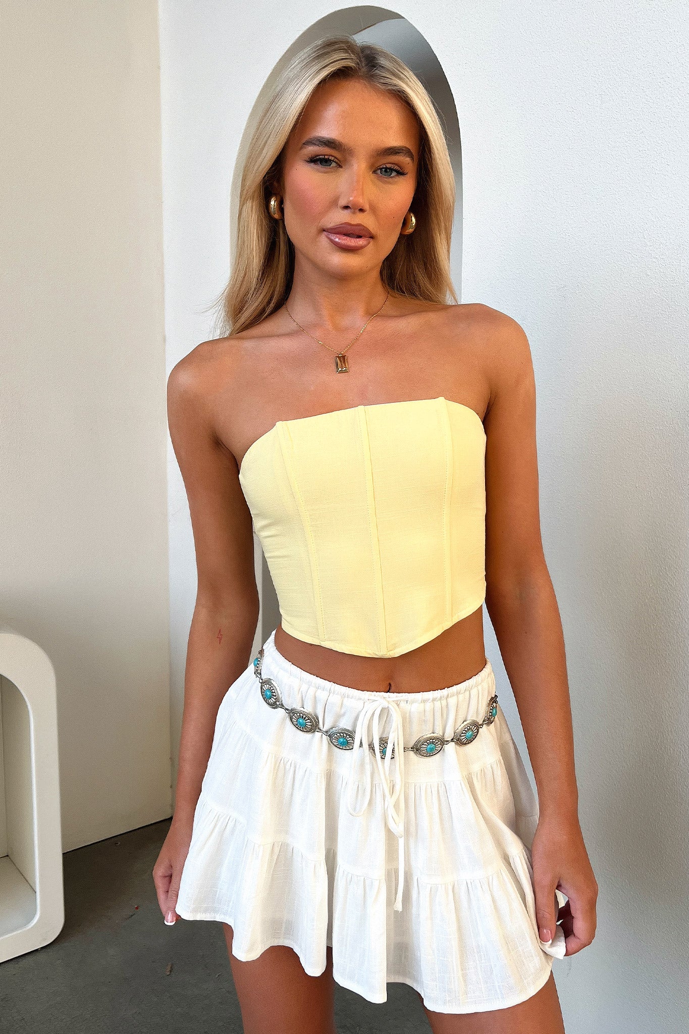 Tullie Skirt - White - XNAUWBI