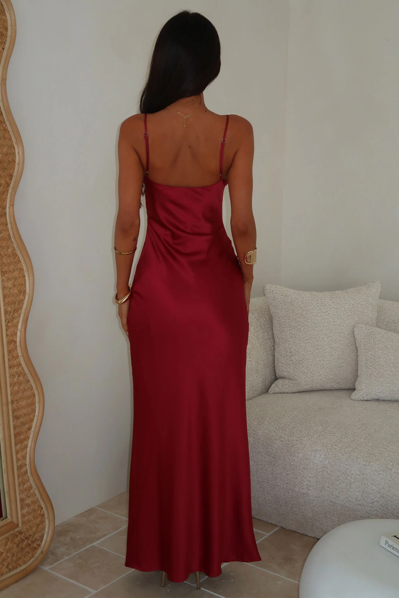 Azaria Maxi Dress - Red - XNAUWBI