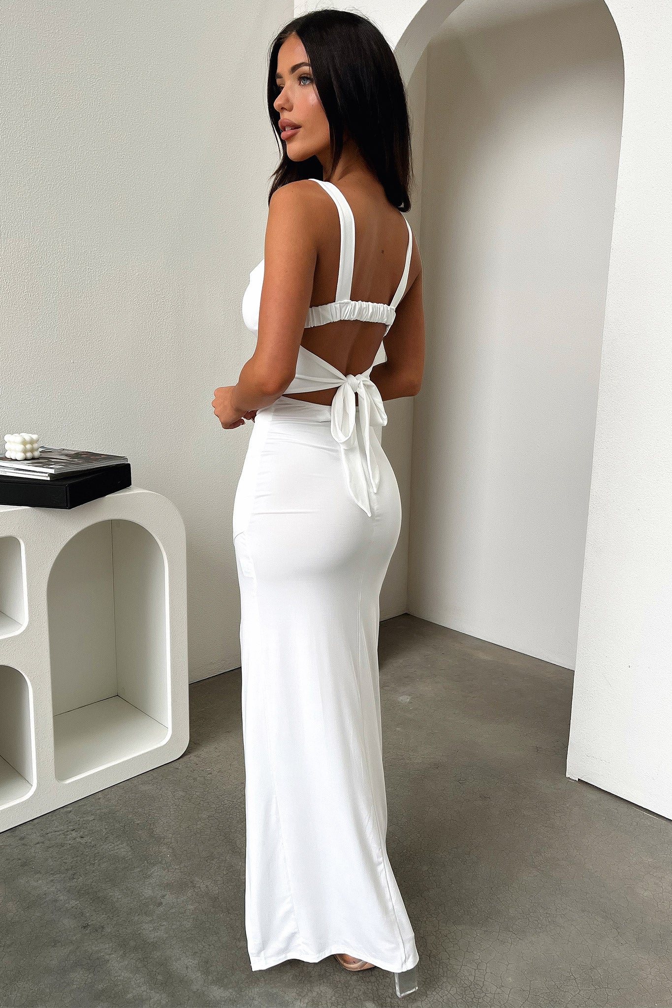 Calvary Maxi Dress - White - XNAUWBI