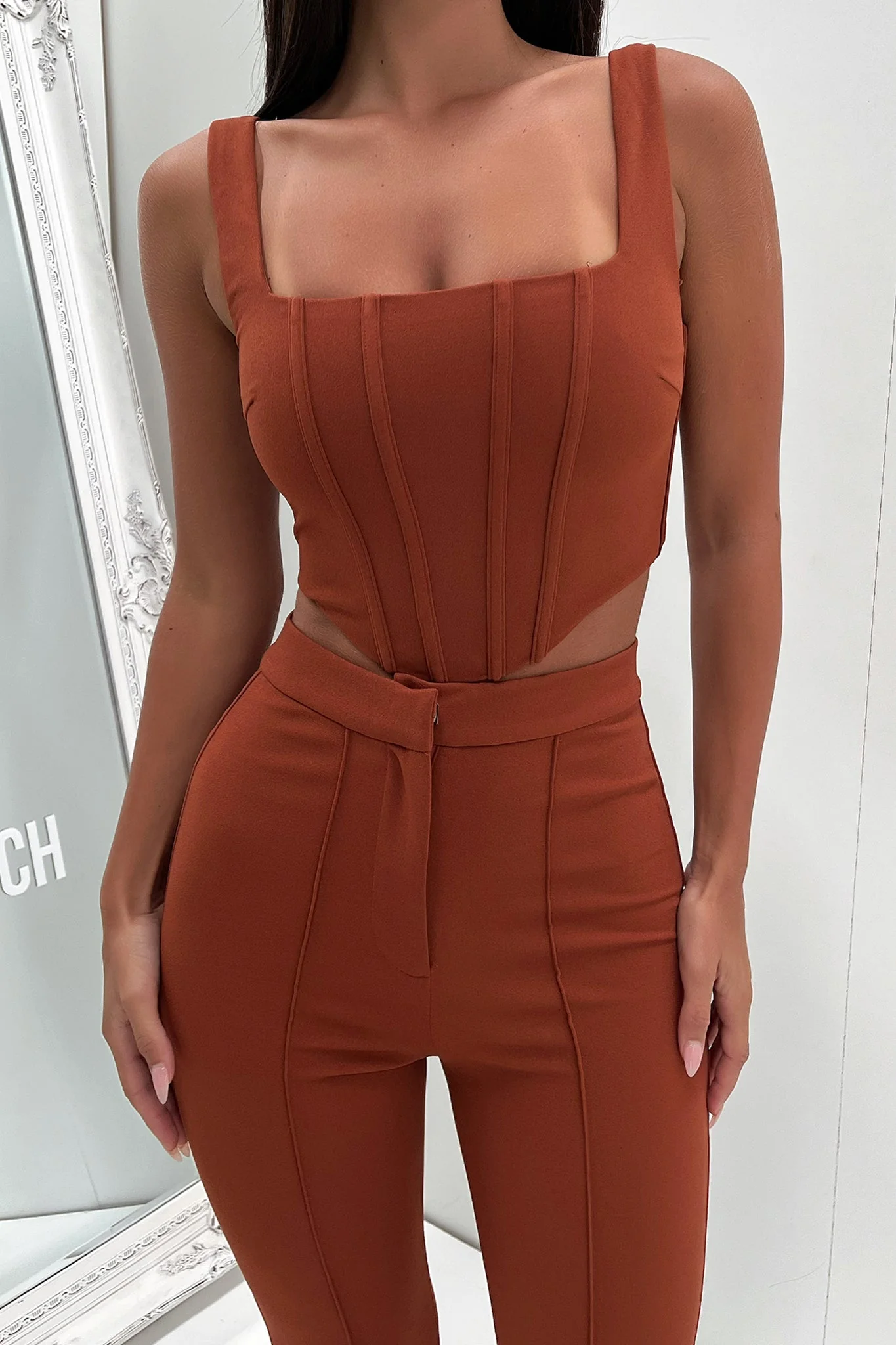 Token Flare Pants - Brown - XNAUWBI