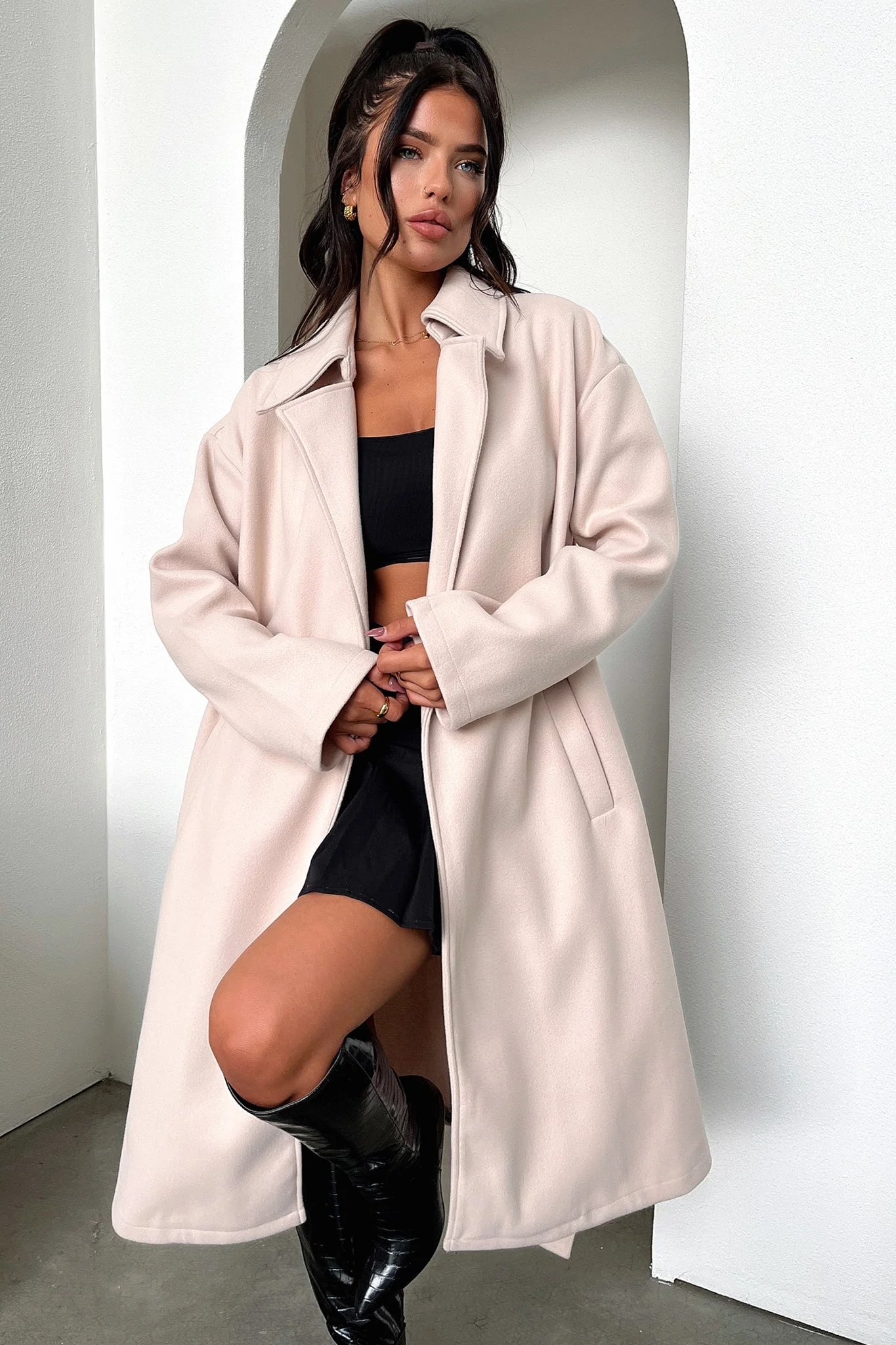 Francesca Coat - Beige - XNAUWBI