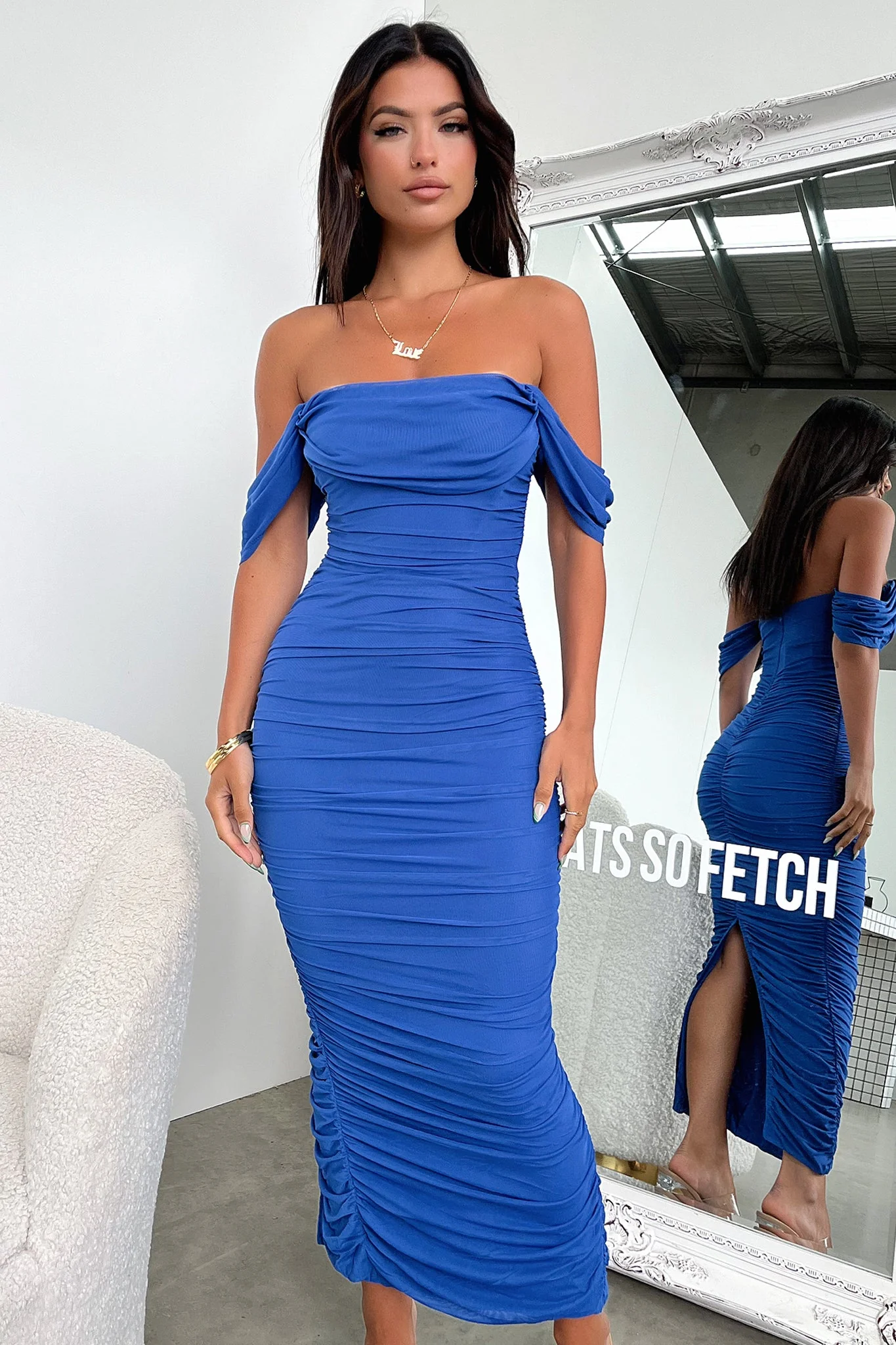 Lucinda Maxi Dress - Royal Blue - XNAUWBI