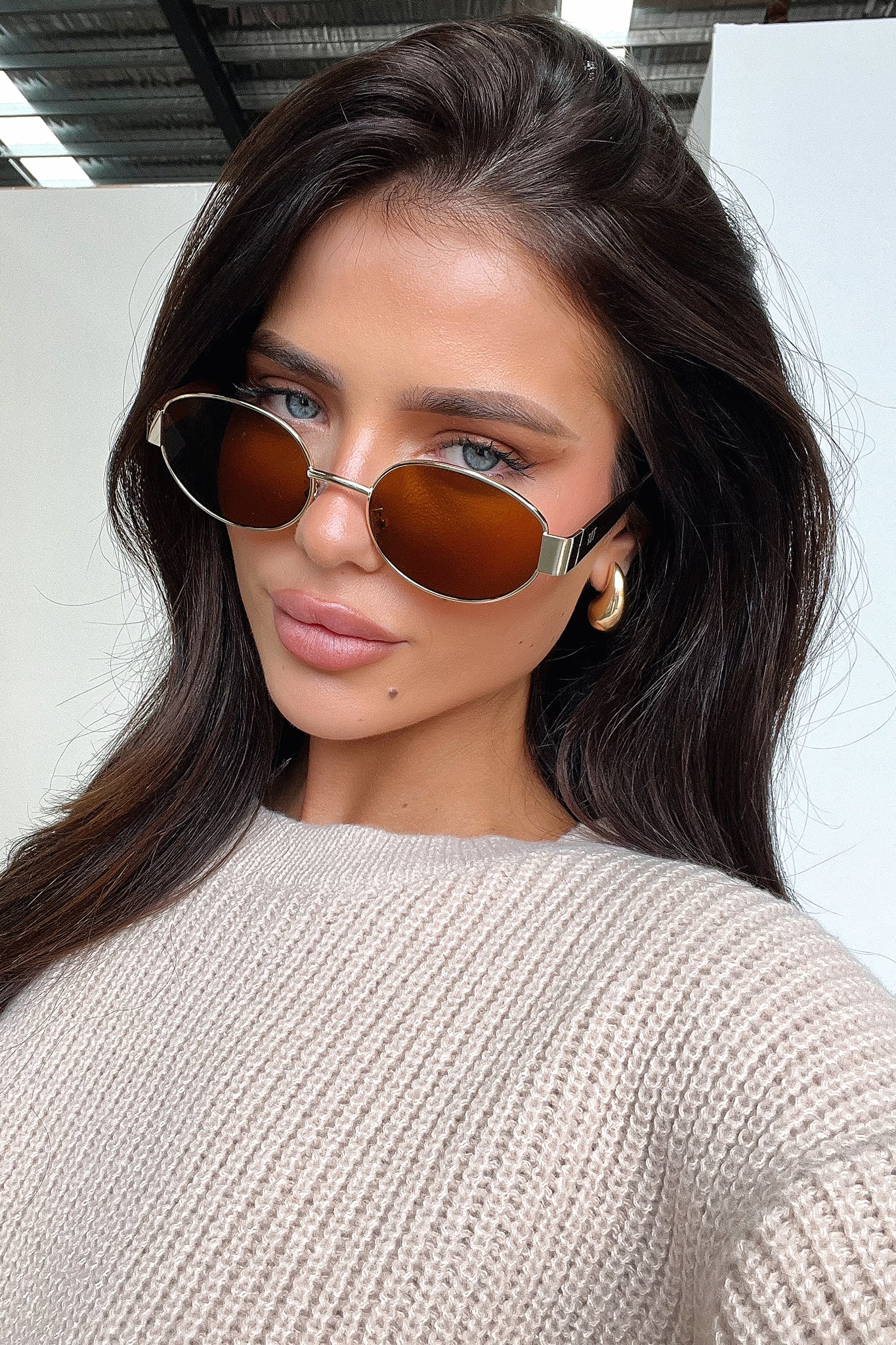 Adonis Sunglasses - Gold/Brown - XNAUWBI