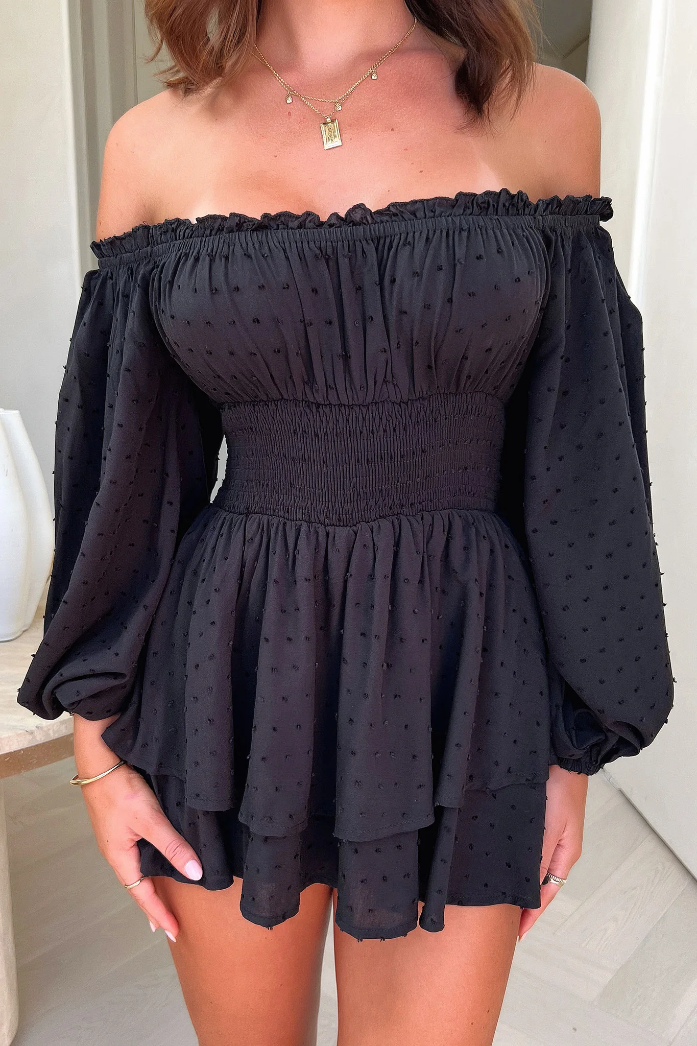 Ahoy Playsuit - Black - XNAUWBI