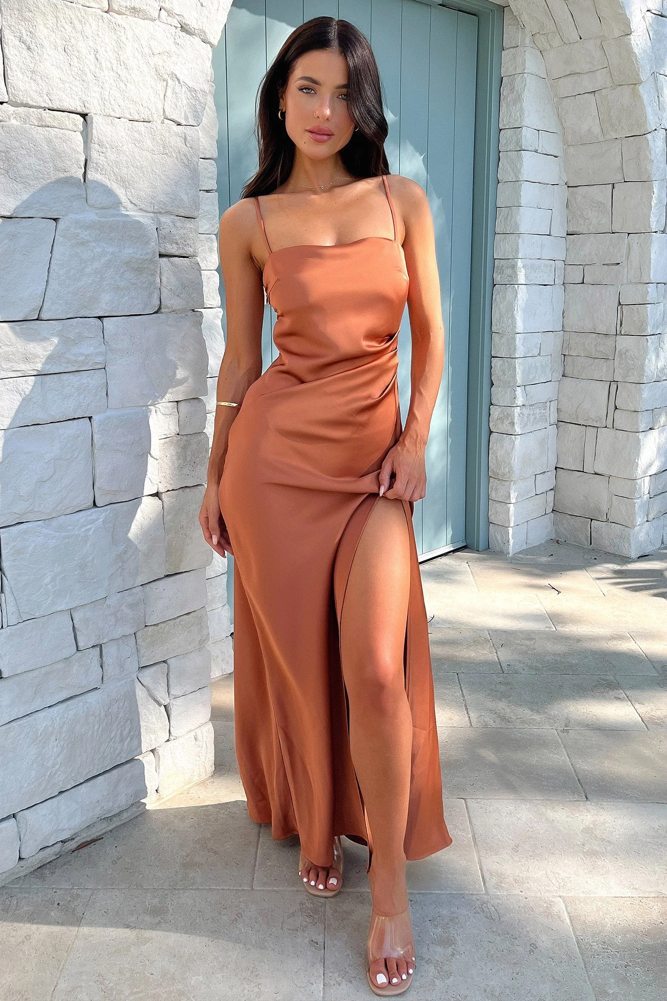 Manesh Maxi Dress - Copper - XNAUWBI