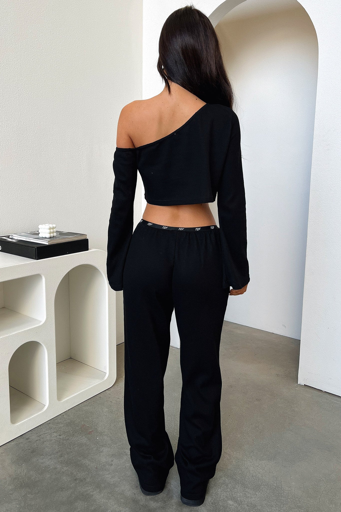 Dana Straight Leg Lounge Pants - Black - XNAUWBI