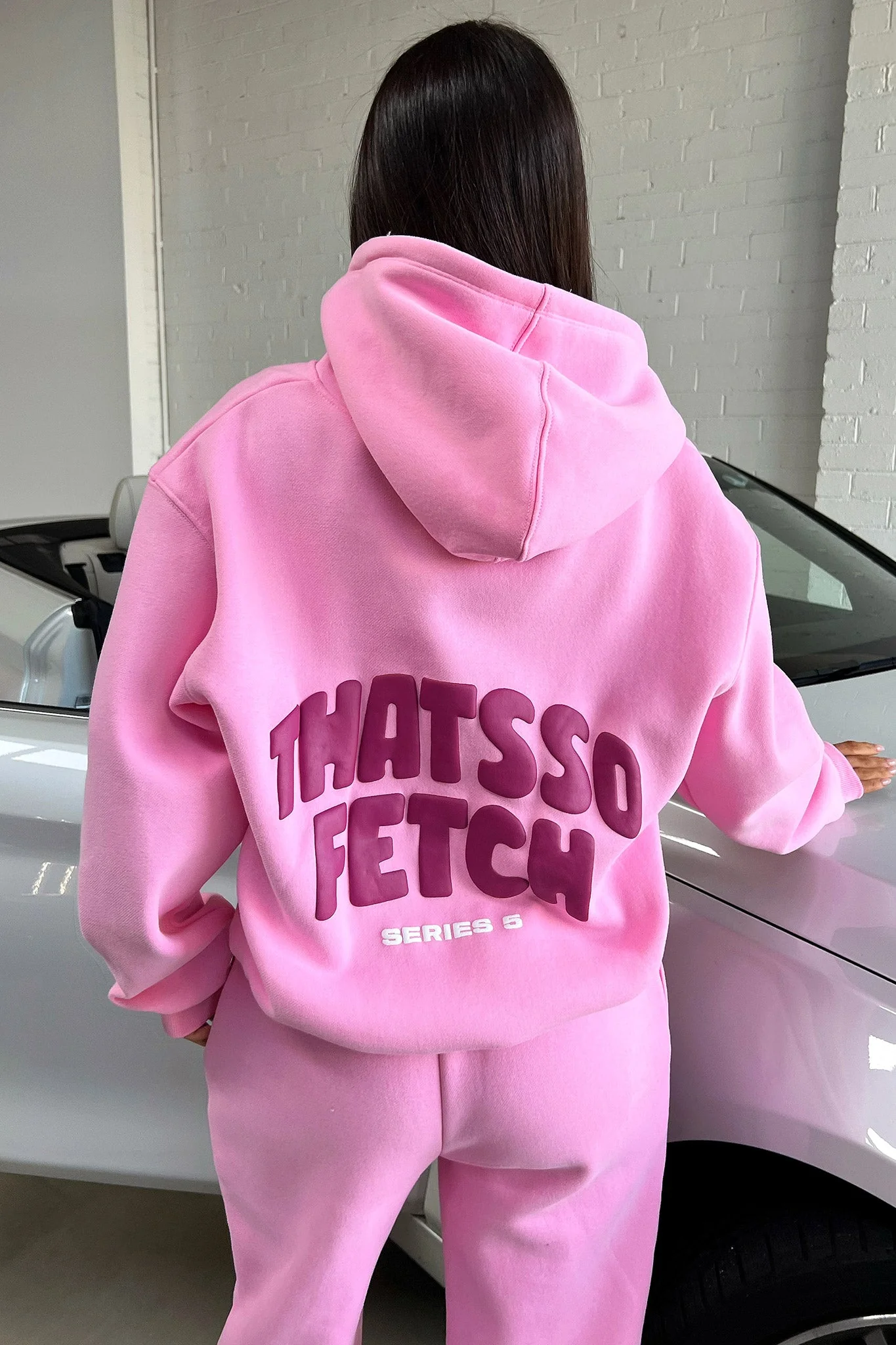 Series 5 Hoodie - Pink/Burgundy - XNAUWBI