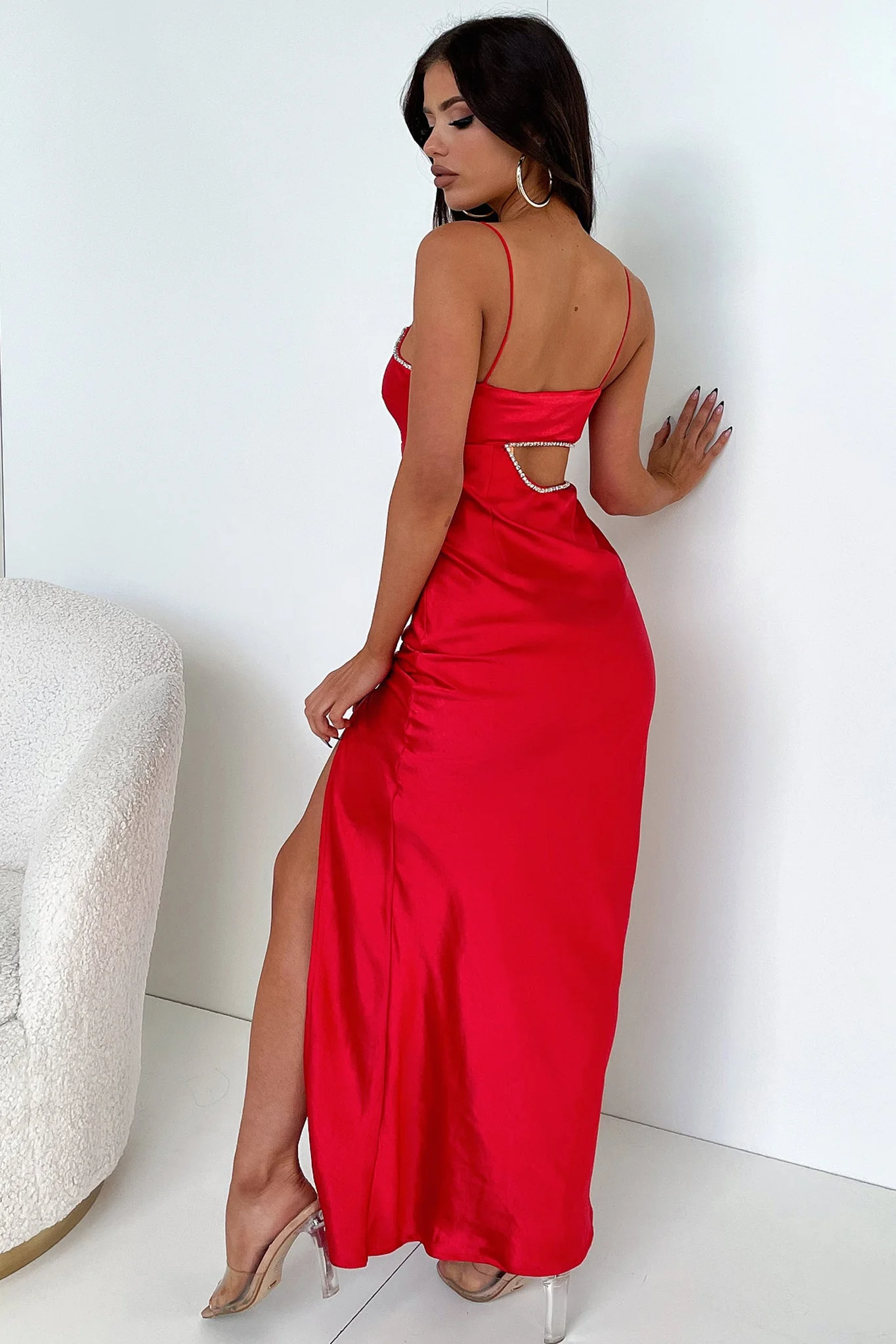 Kiara Maxi Dress - Red - XNAUWBI
