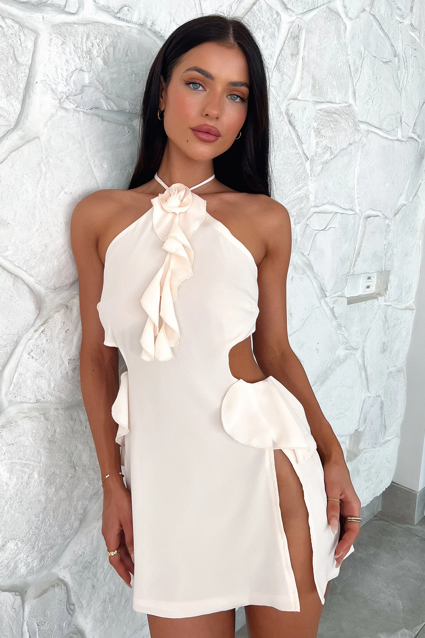Bijou Mini Dress - Cream - XNAUWBI
