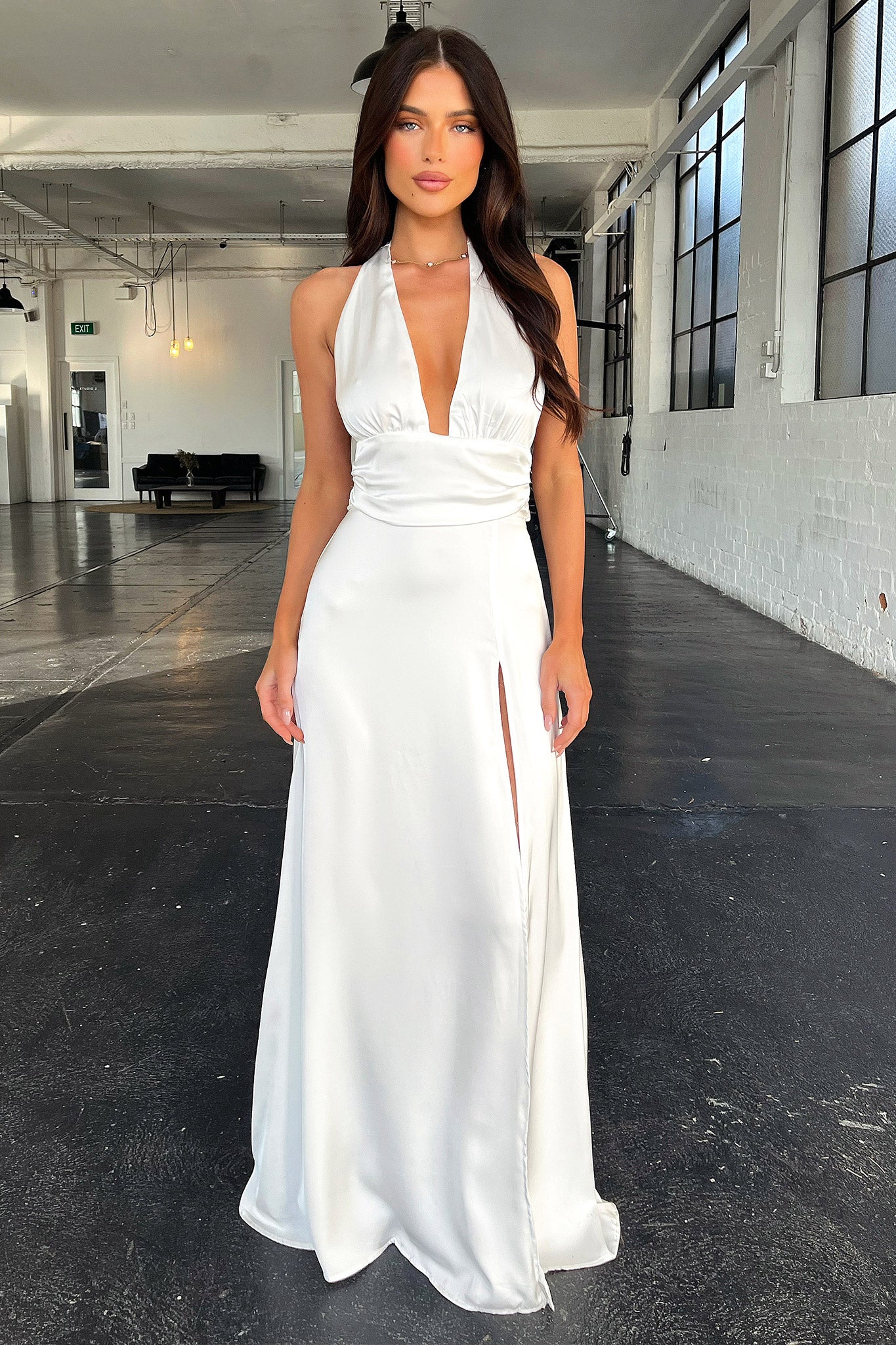 Neriah Maxi Dress - White - XNAUWBI