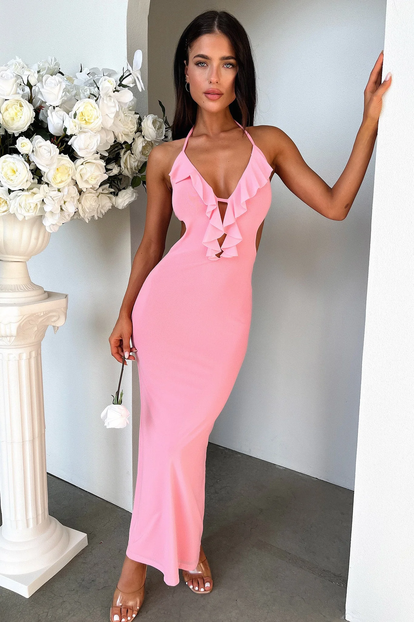 Zaric Maxi Dress - Pink - XNAUWBI