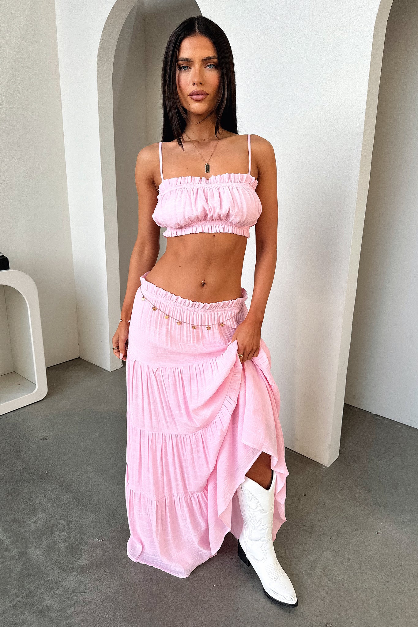 Selina Crop - Baby Pink - XNAUWBI