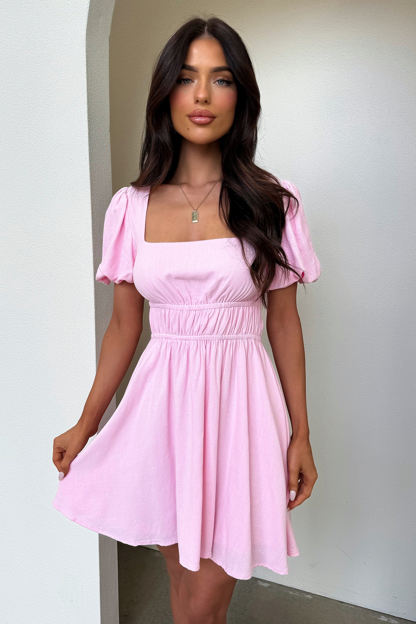Whitney Dress - Pink - XNAUWBI