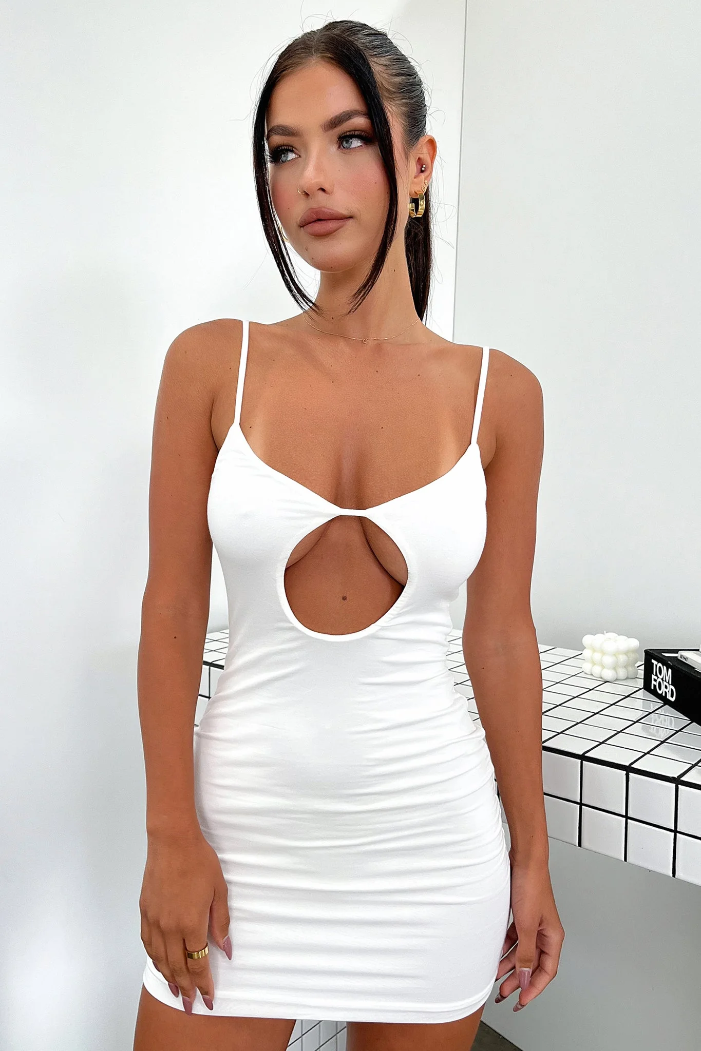 Maya Mini Dress - White - XNAUWBI