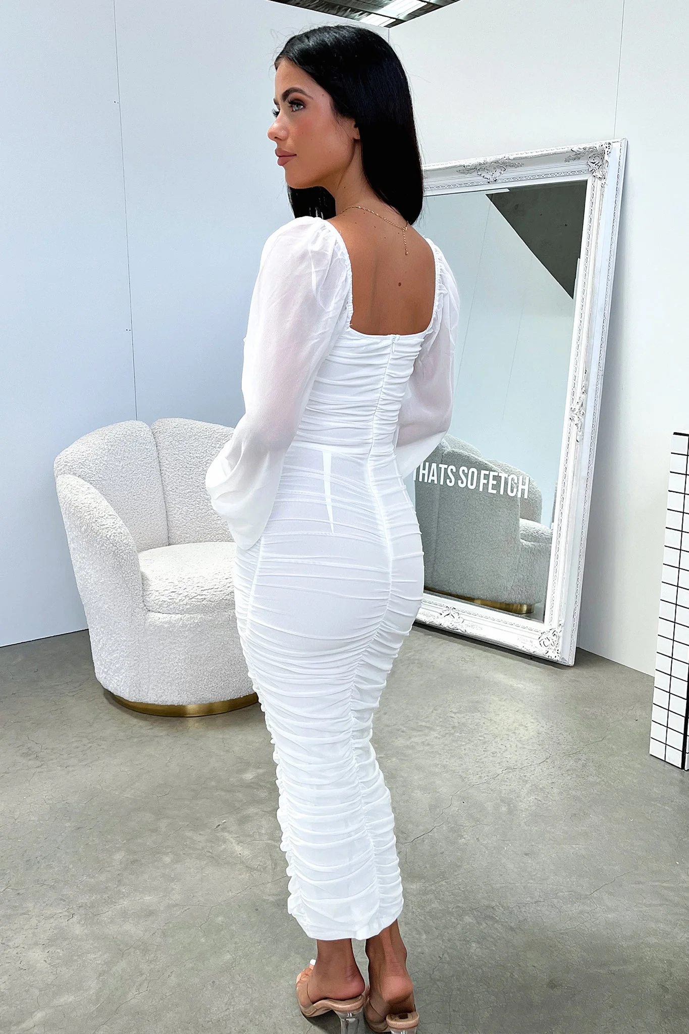 Octavia Maxi Dress - White - XNAUWBI