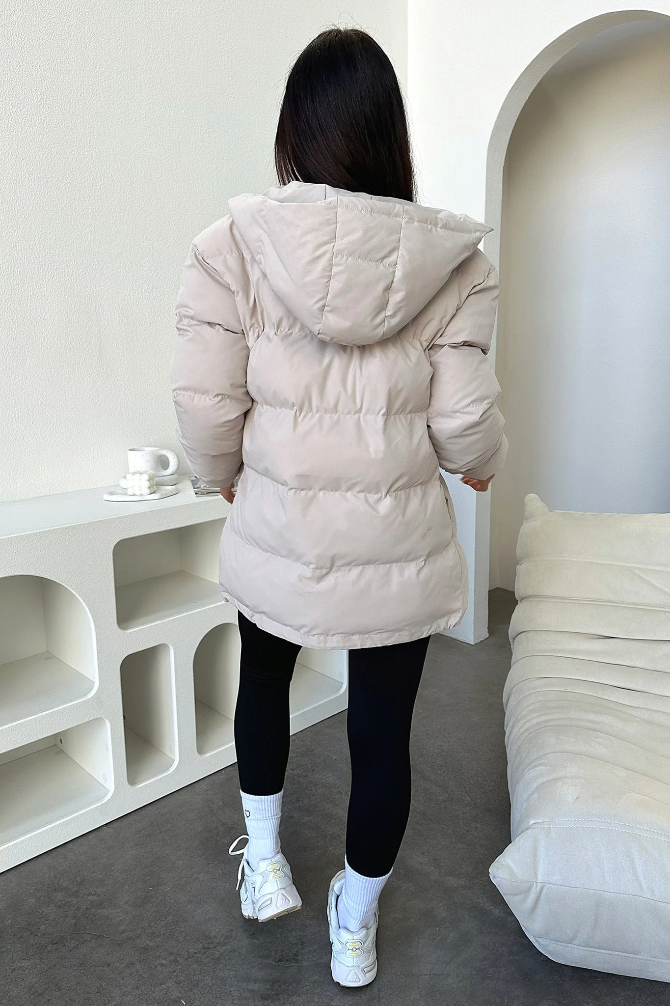 Julian Puffer Jacket - Bone - XNAUWBI