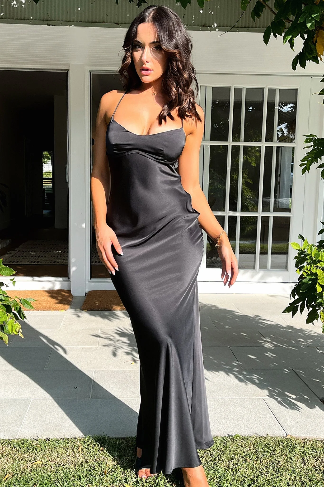 Kiani Maxi Dress - Black - XNAUWBI