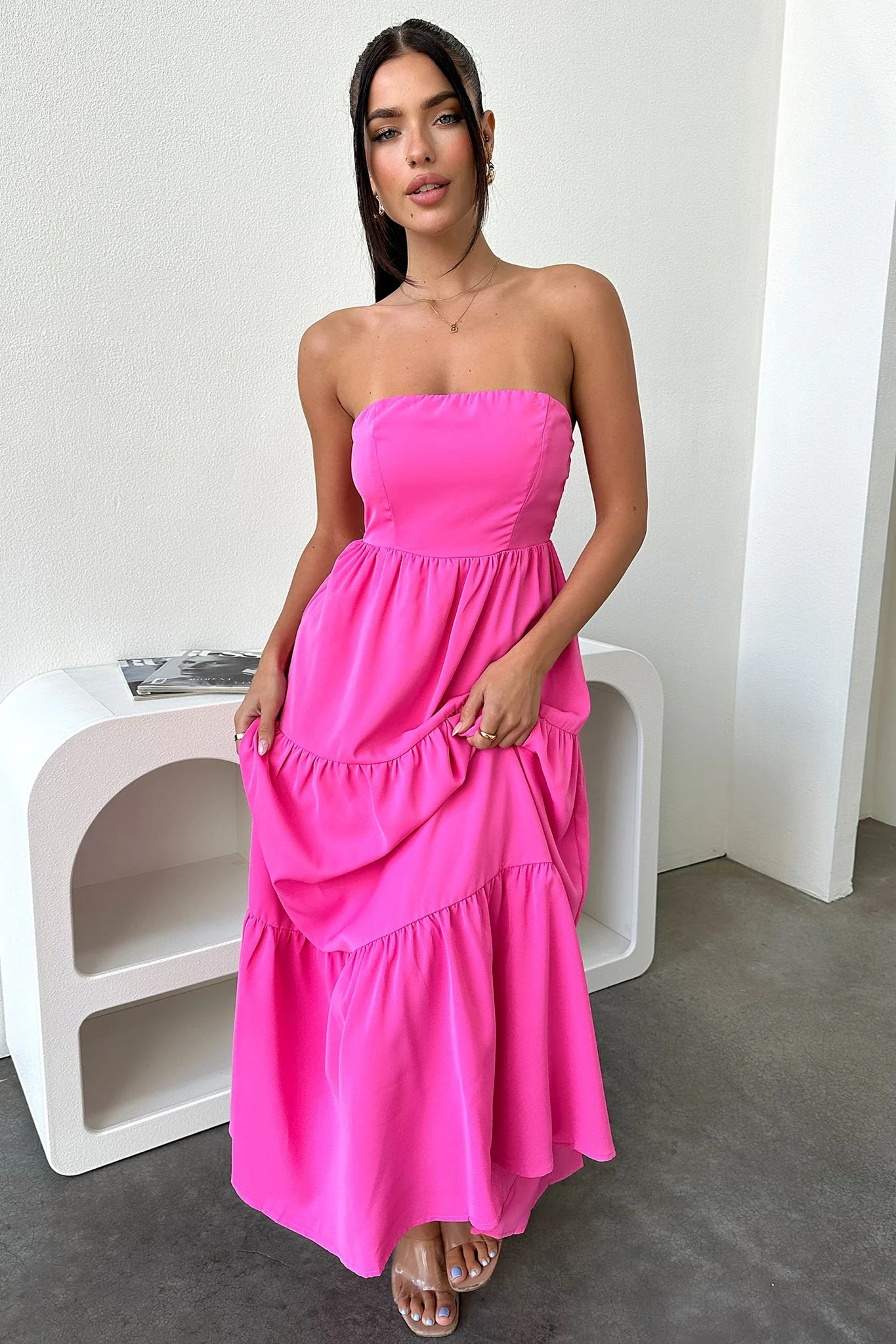 Hailey Maxi Dress - Pink - XNAUWBI