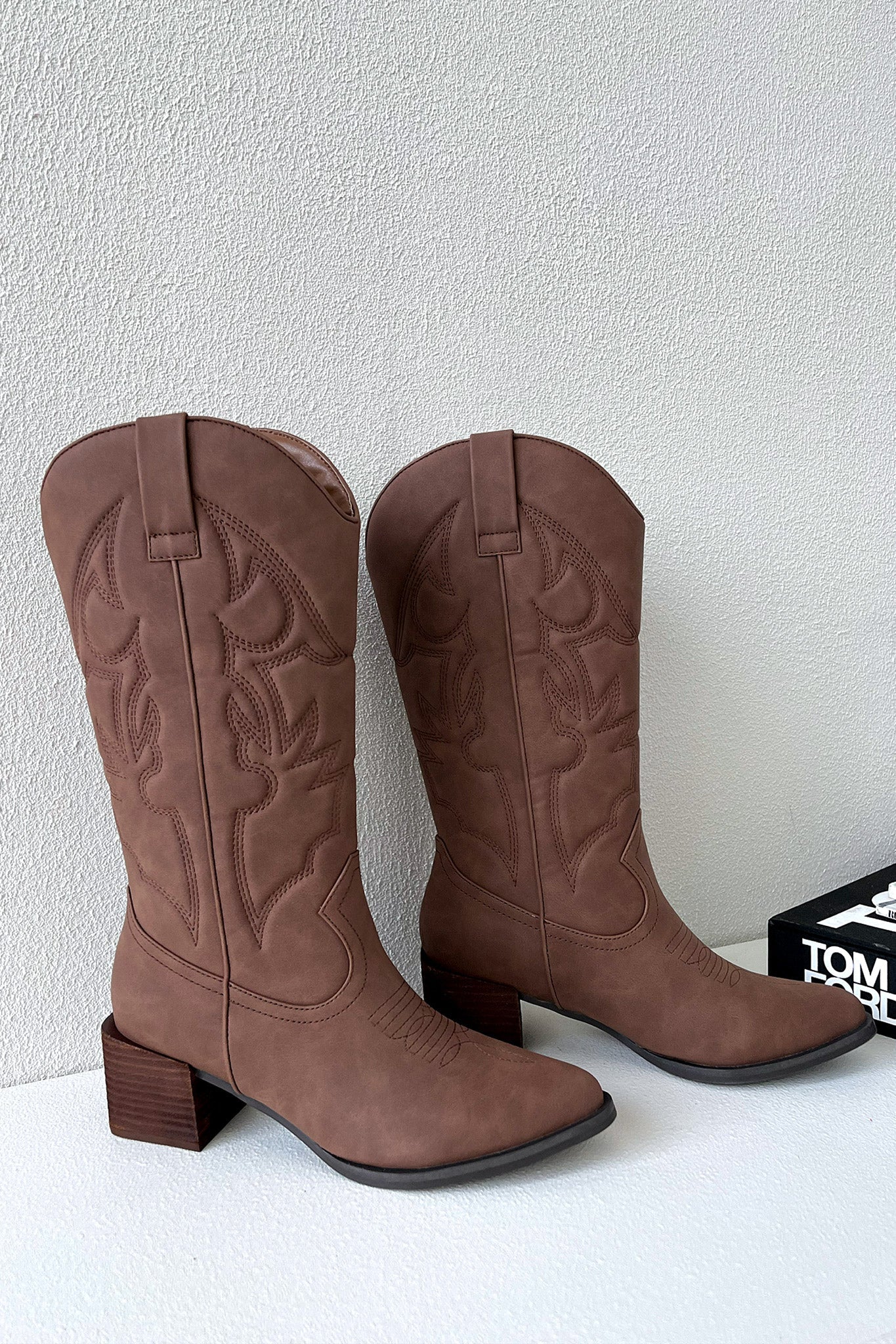 Jagger Cowboy Boots - Cocoa - XNAUWBI