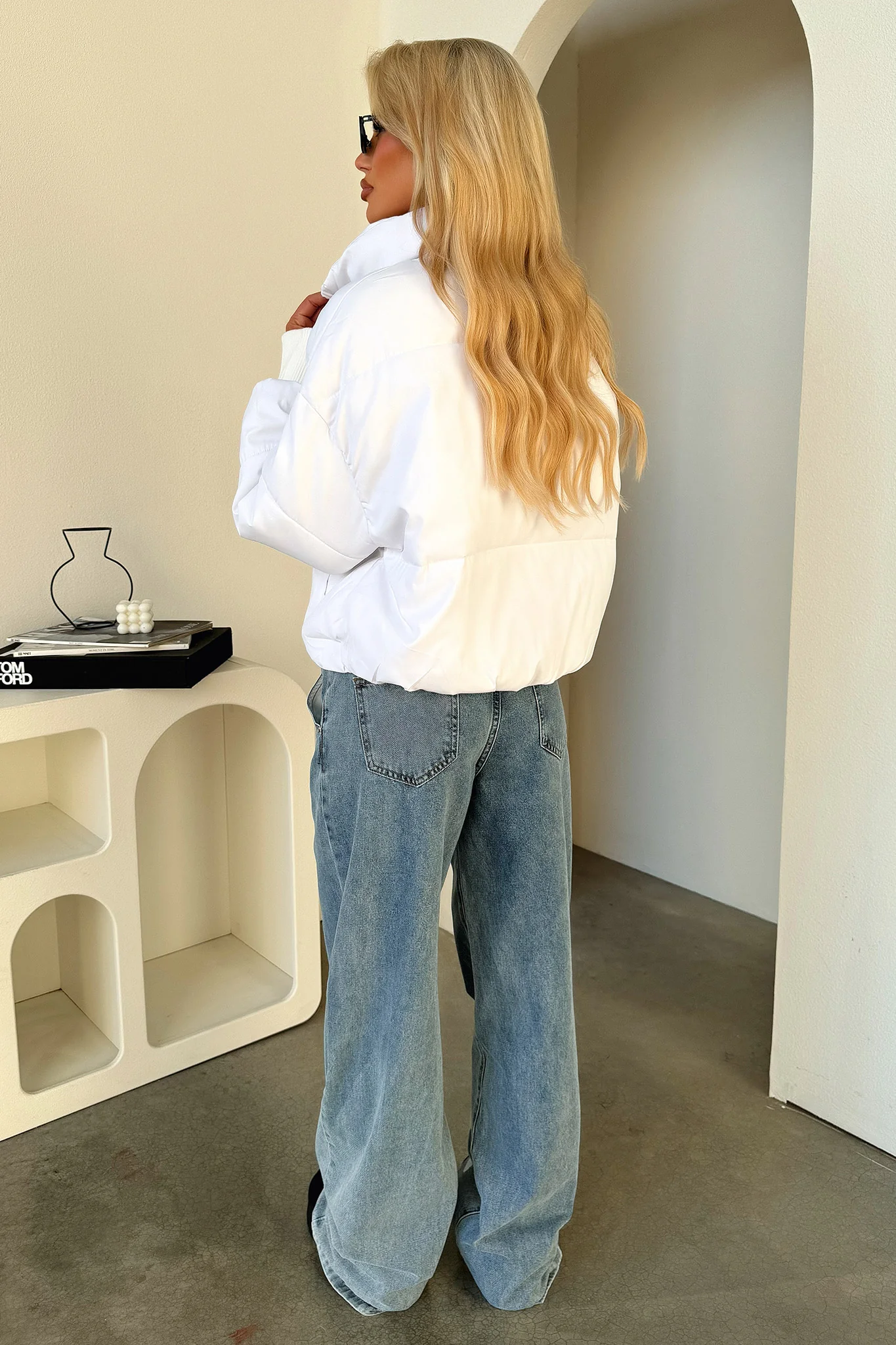 Ajax Puffer Jacket - White - XNAUWBI