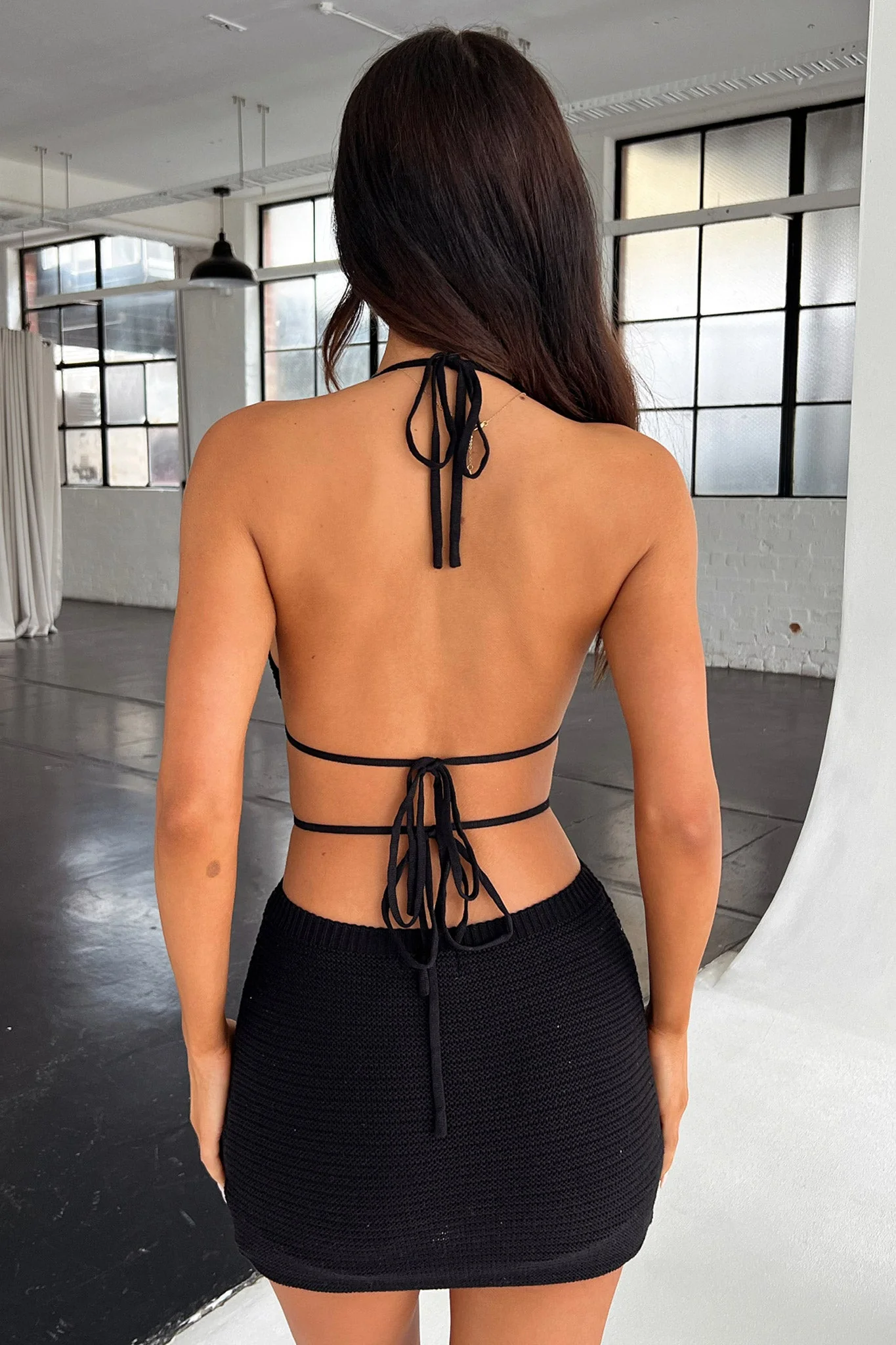 Tropez Mini Dress - Black - XNAUWBI