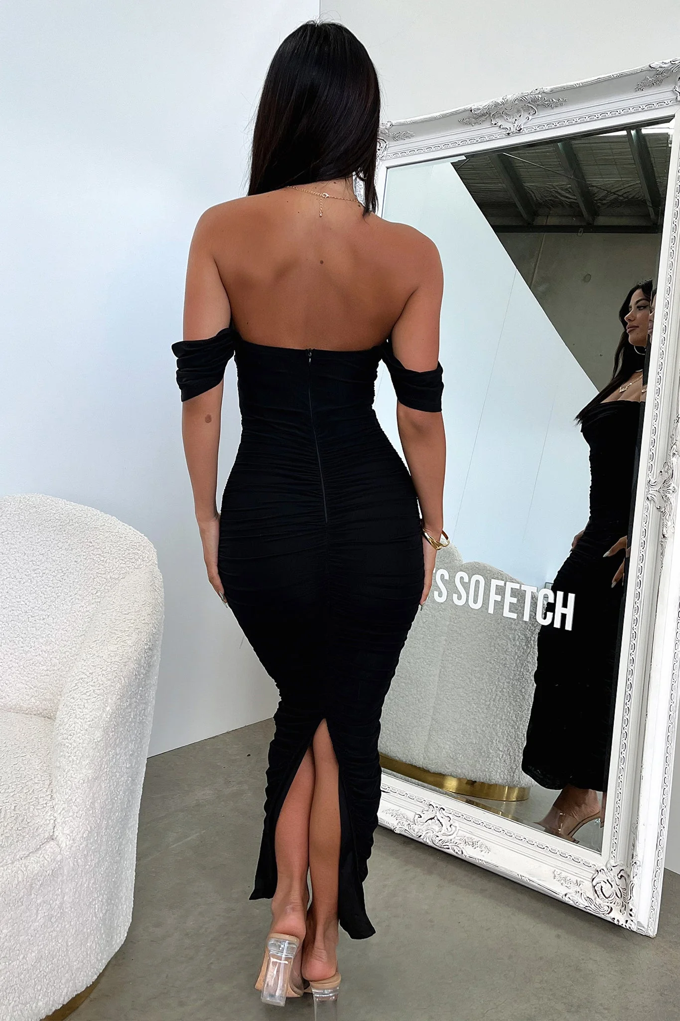 Lucinda Maxi Dress - Black - XNAUWBI