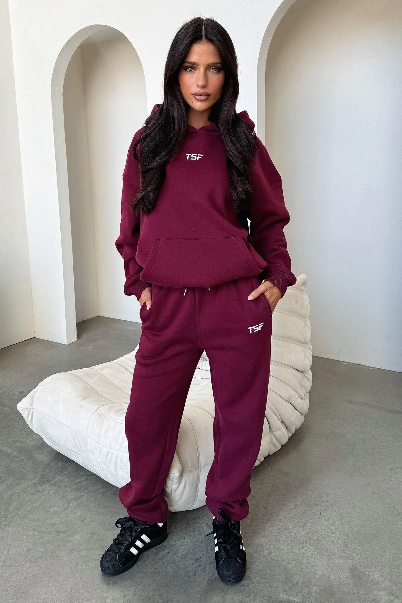 Kaztek Sweatpants - Maroon - XNAUWBI