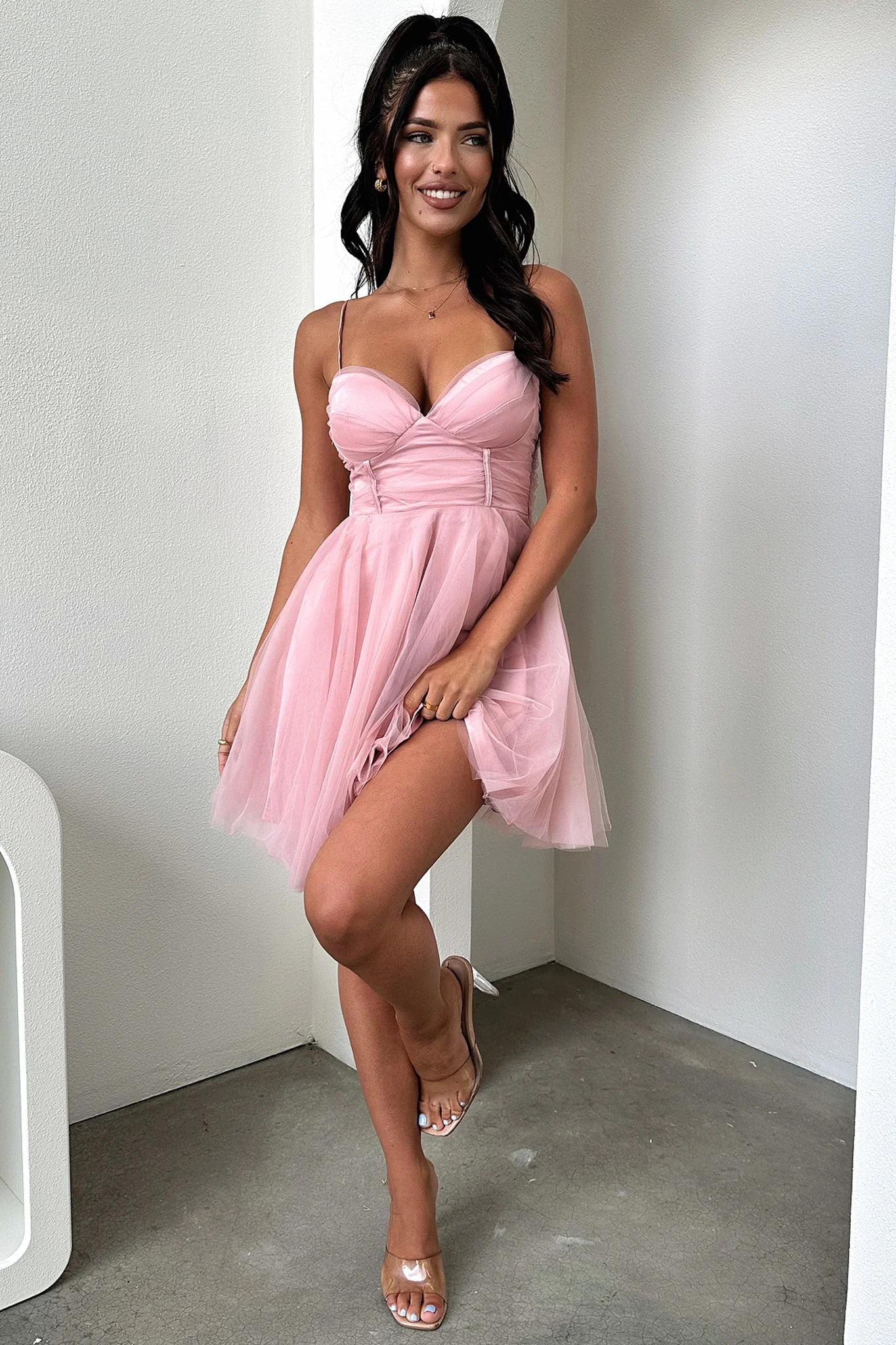 Emilia Dress - Pink - XNAUWBI