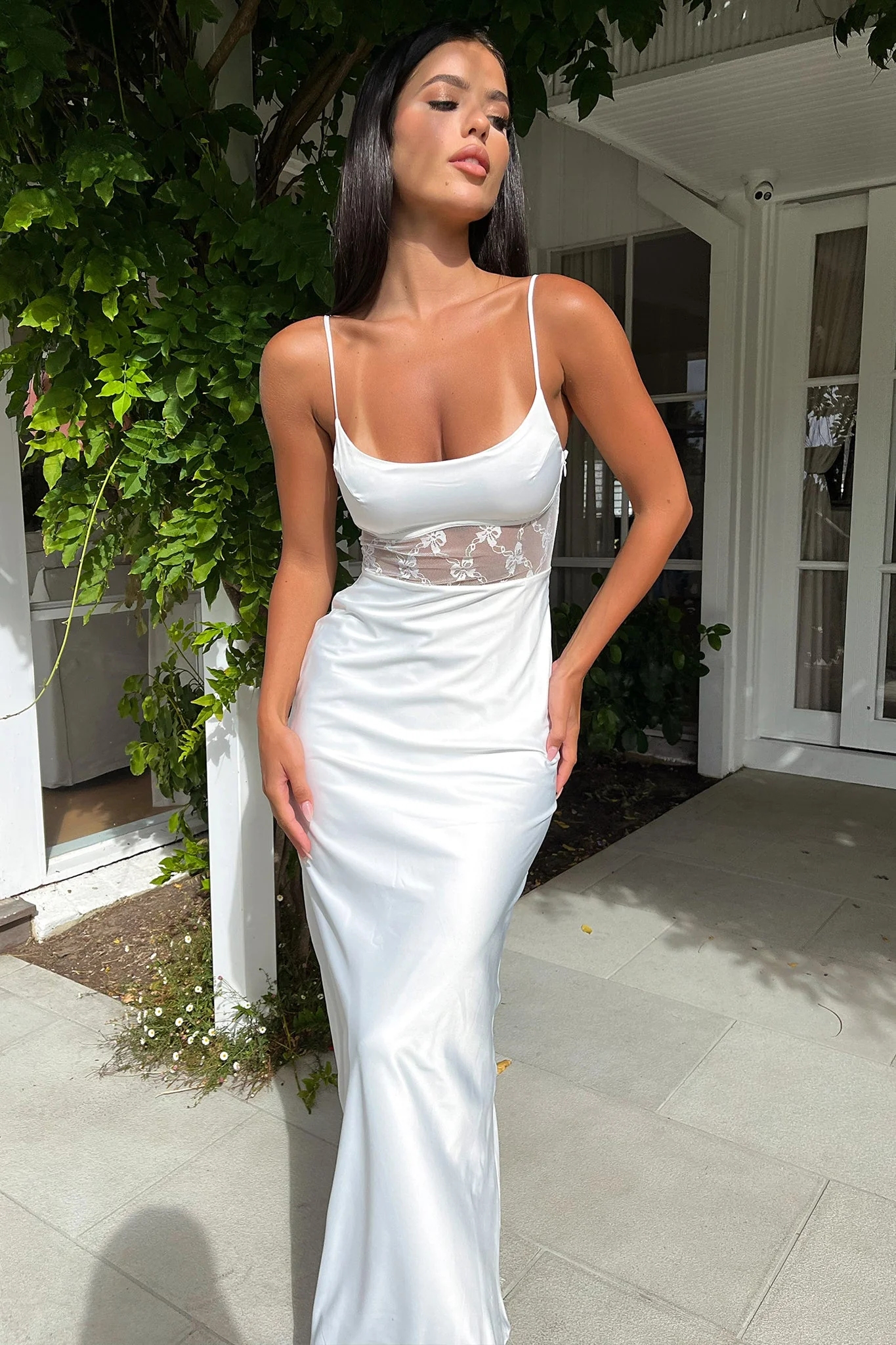 Azaria Maxi Dress - White - XNAUWBI