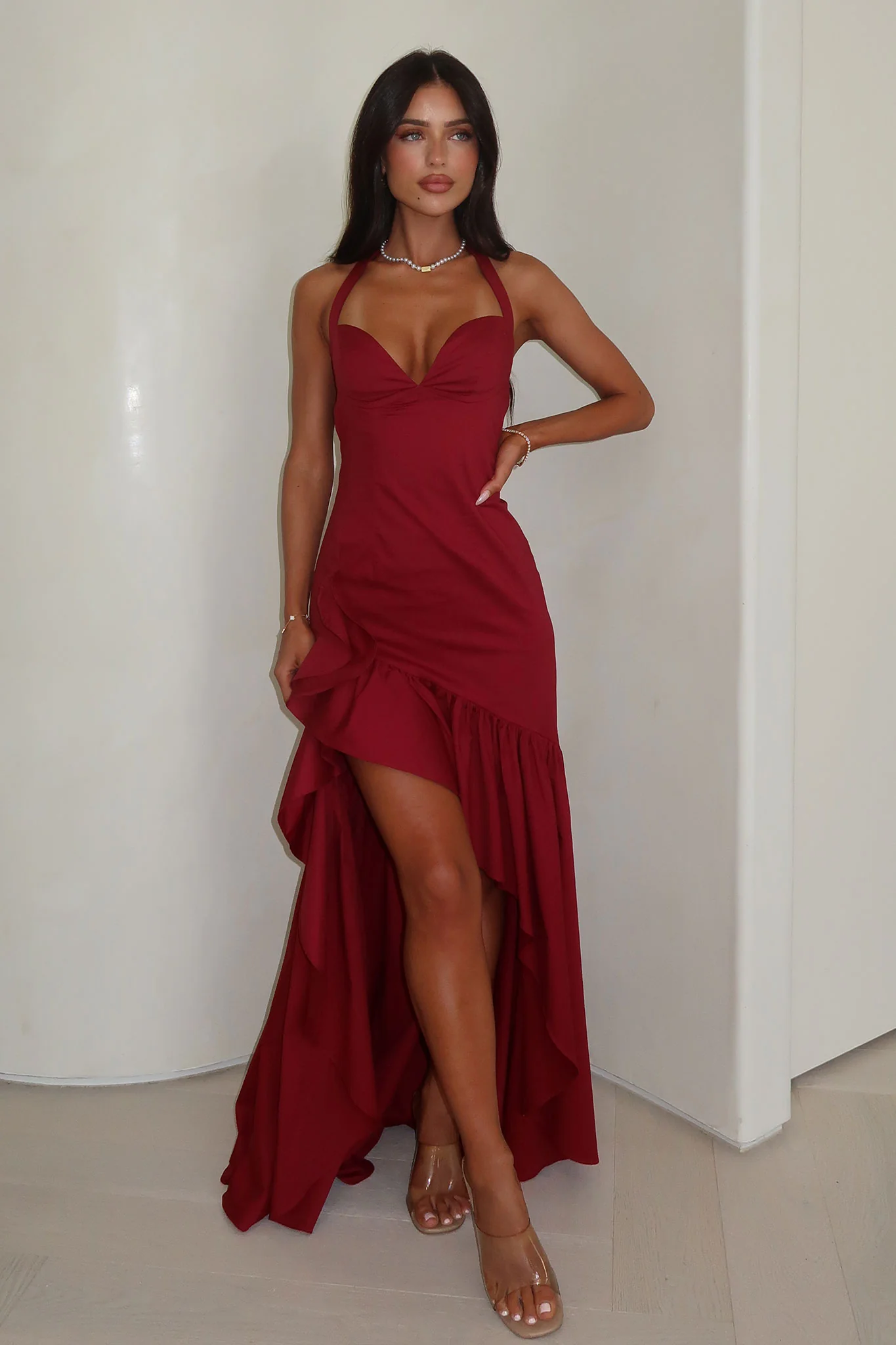 Neva Maxi Dress - Red - XNAUWBI