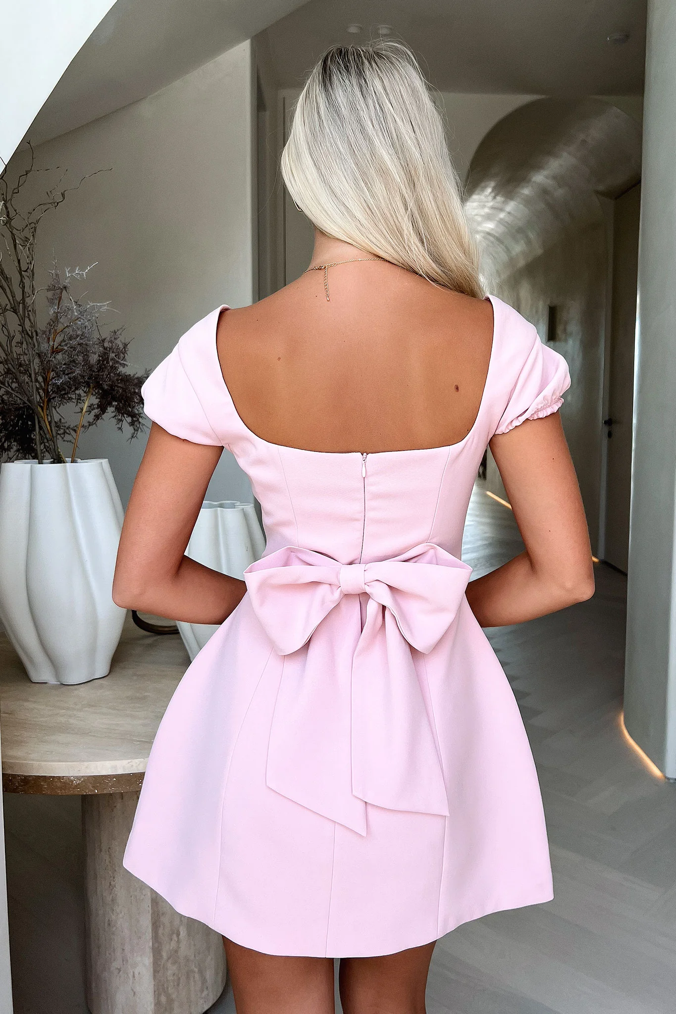 Arlette Mini Dress - Pink - XNAUWBI