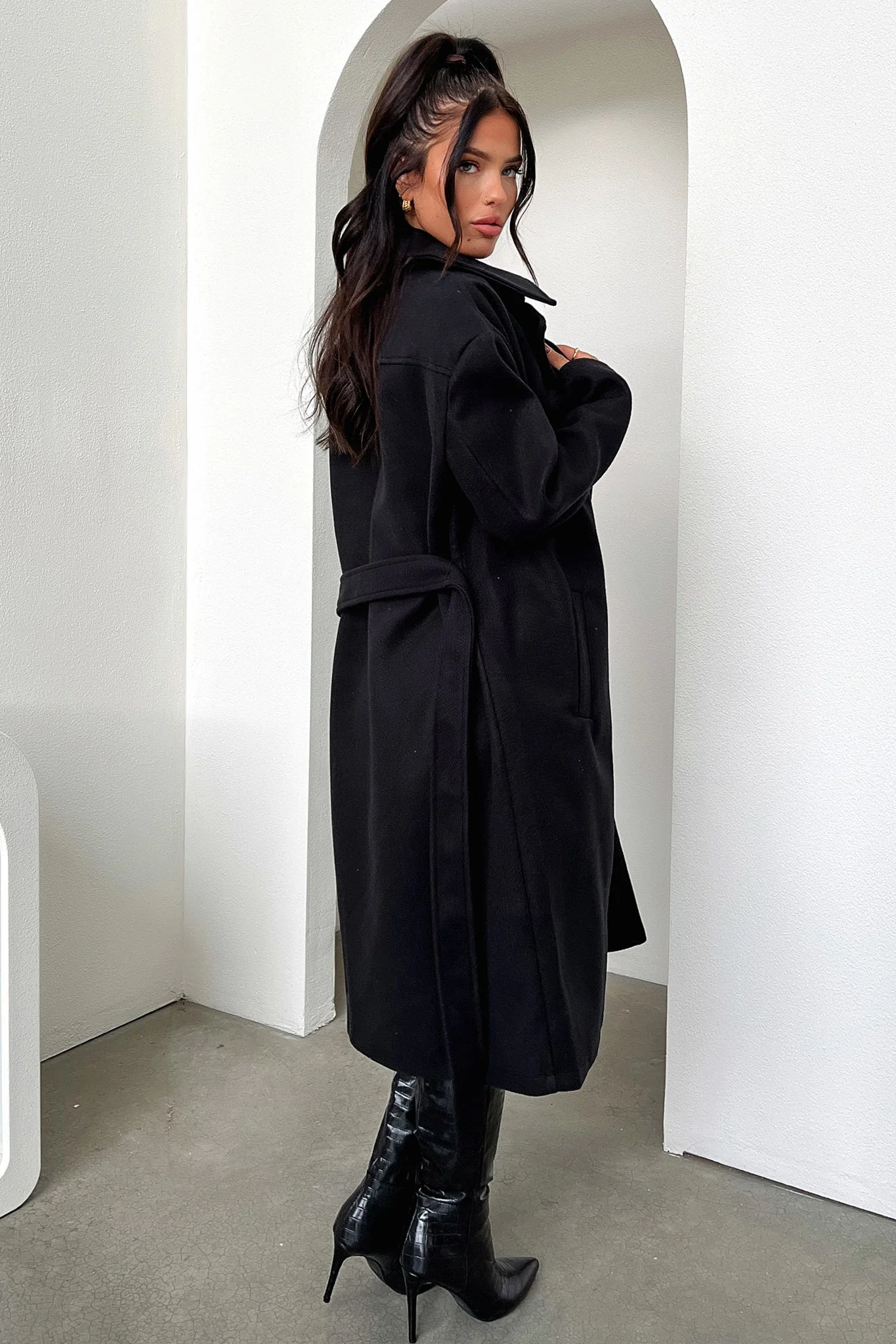 Francesca Coat - Black - XNAUWBI
