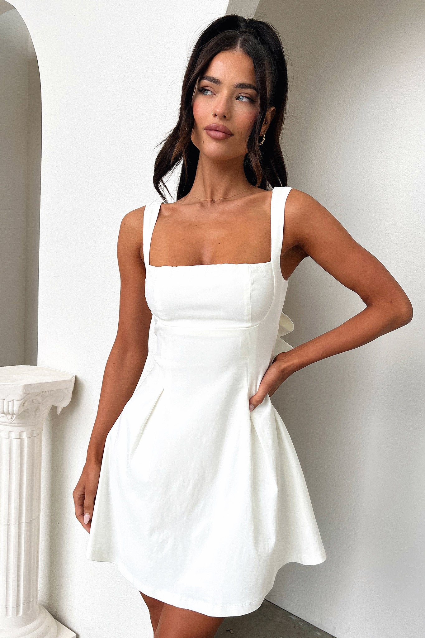 Bransley Dress - White - XNAUWBI