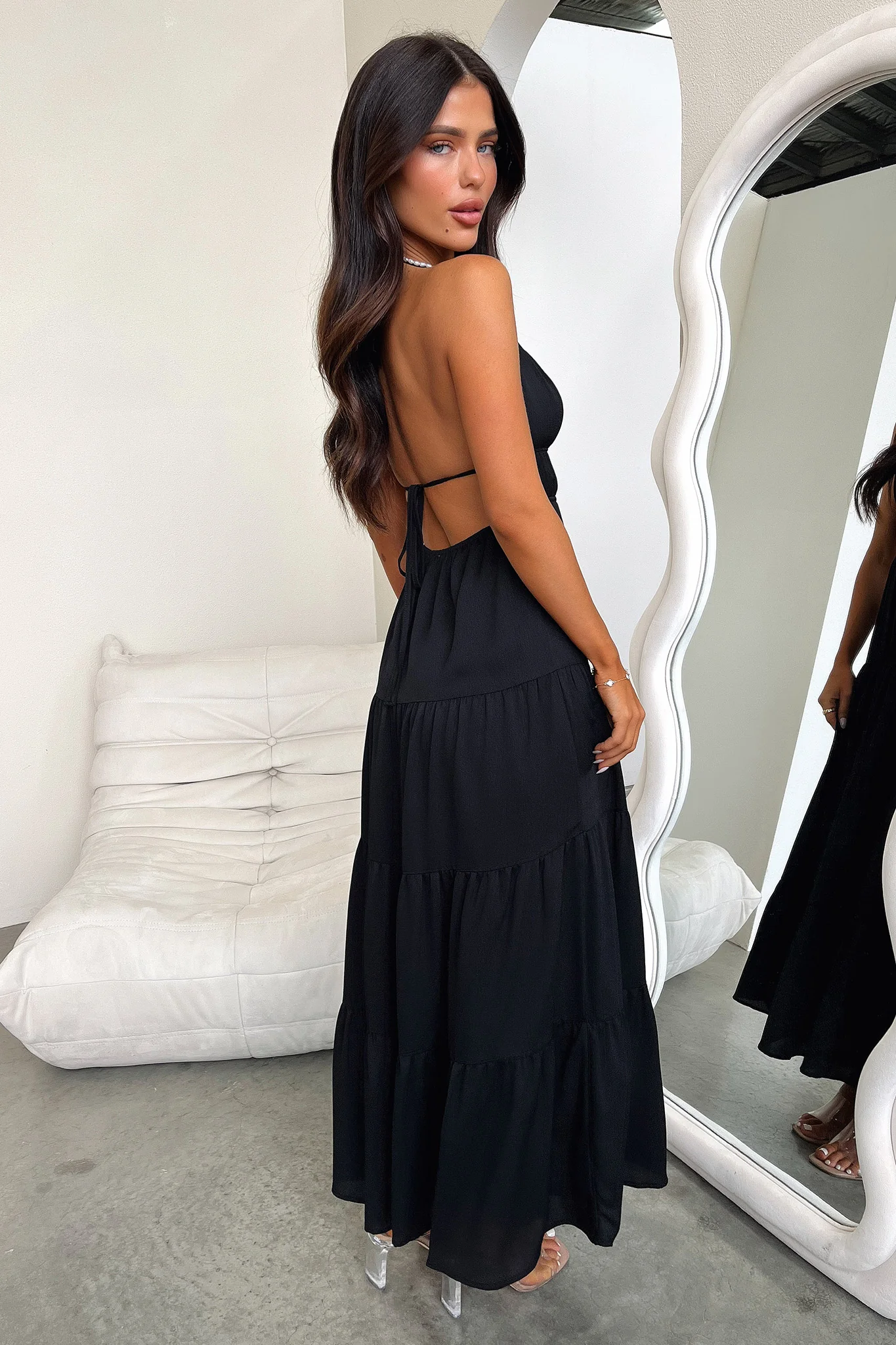 Amalie Maxi Dress - Black - XNAUWBI