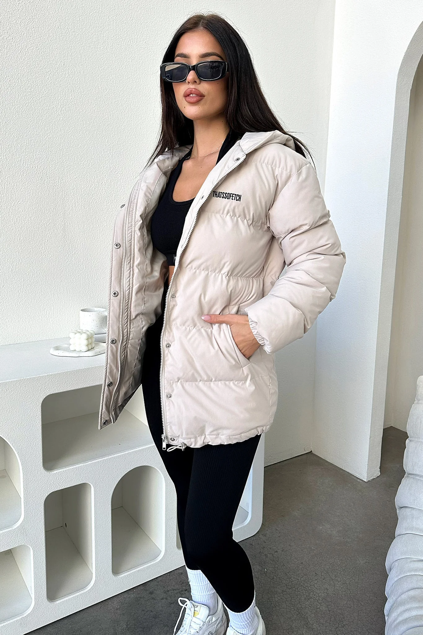 Julian Puffer Jacket - Bone - XNAUWBI